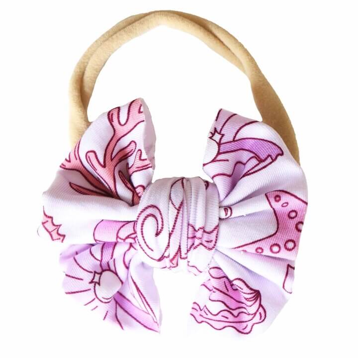  Tiny Tides Knit Bow Headband | Pink、mySite、layawaytickets