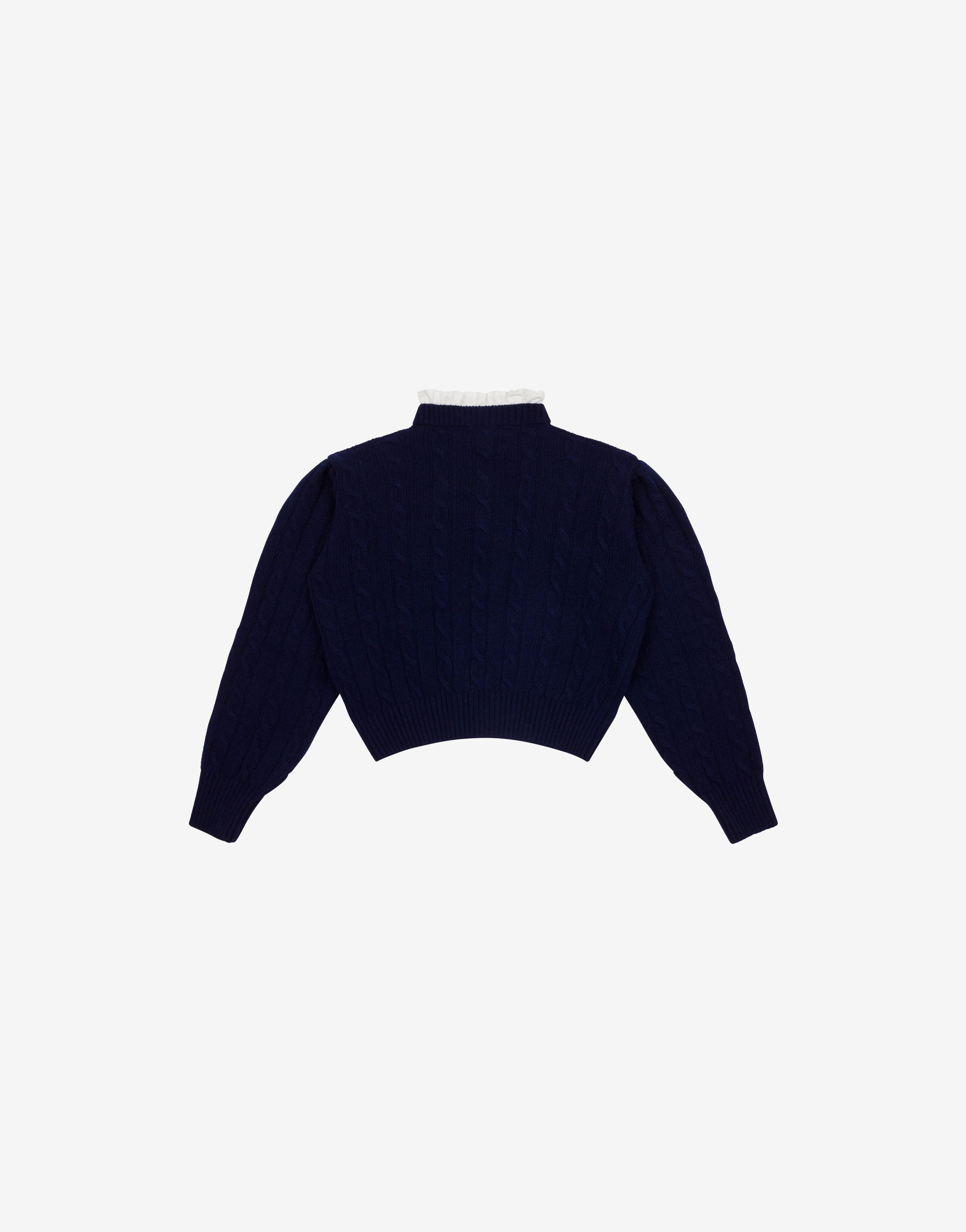 Kids maglione con ricamo e ruches、mySite、aoinhome