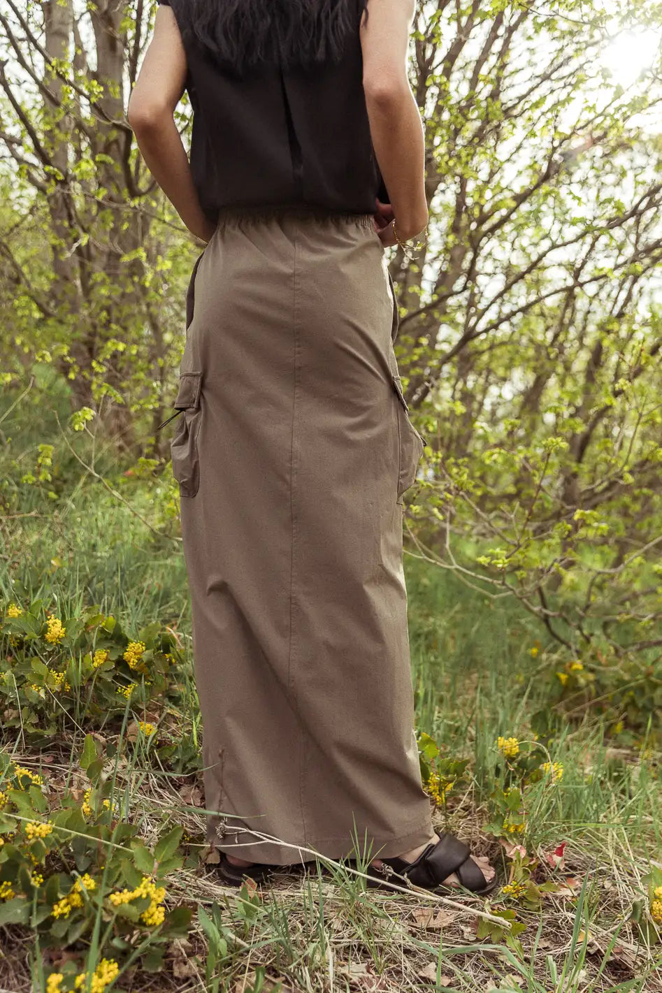  Ellie Cargo Skirt in Olive - FINAL SALE、mySite、merchandisen