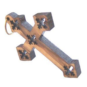  Olive wood Coptic Cross Laser Pendant(6cm or 2.36 long )、mySite、elrpsem3k