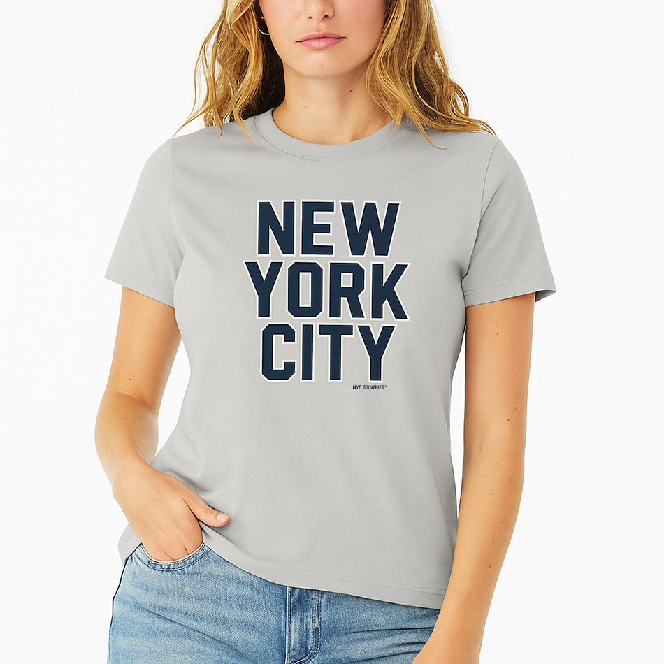 Souvenir Edit: NEW YORK CITY Varsity Block Women's Top、mySite、vikingsvslions