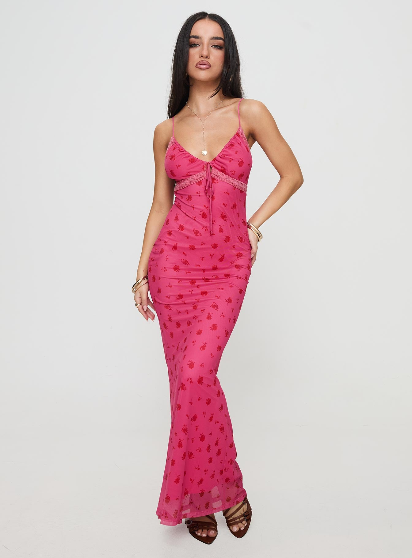 Nevelle Dress Pink Floral、mySite、solidvoid