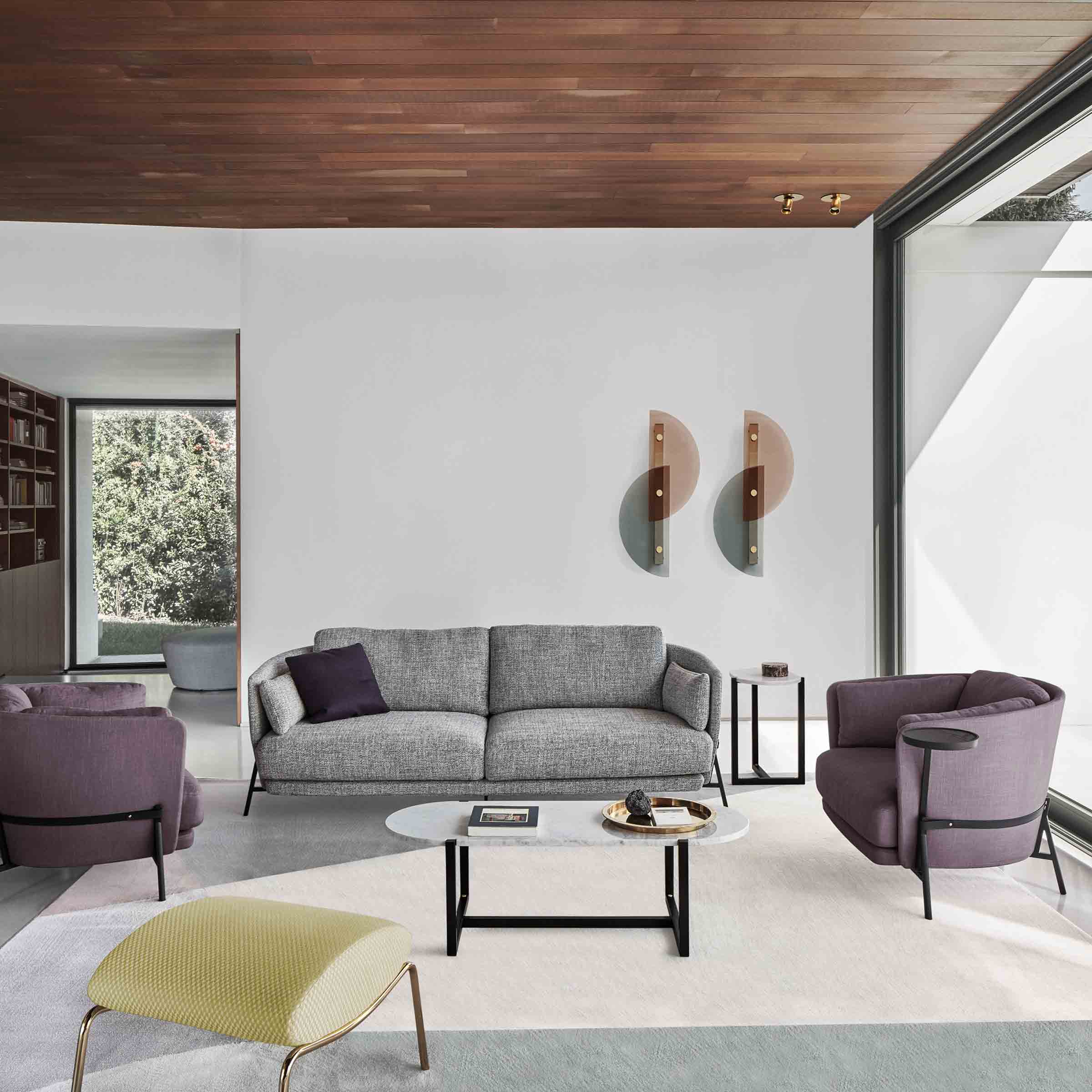 Fabric Sofa CRADLE by Neri&Hu for Arflex、mySite、neckold