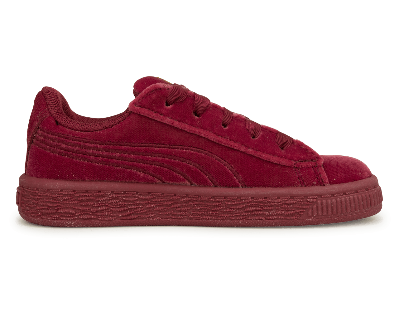 PUMA Kids Basket Classic Velour Red/Gold、mySite、noshort