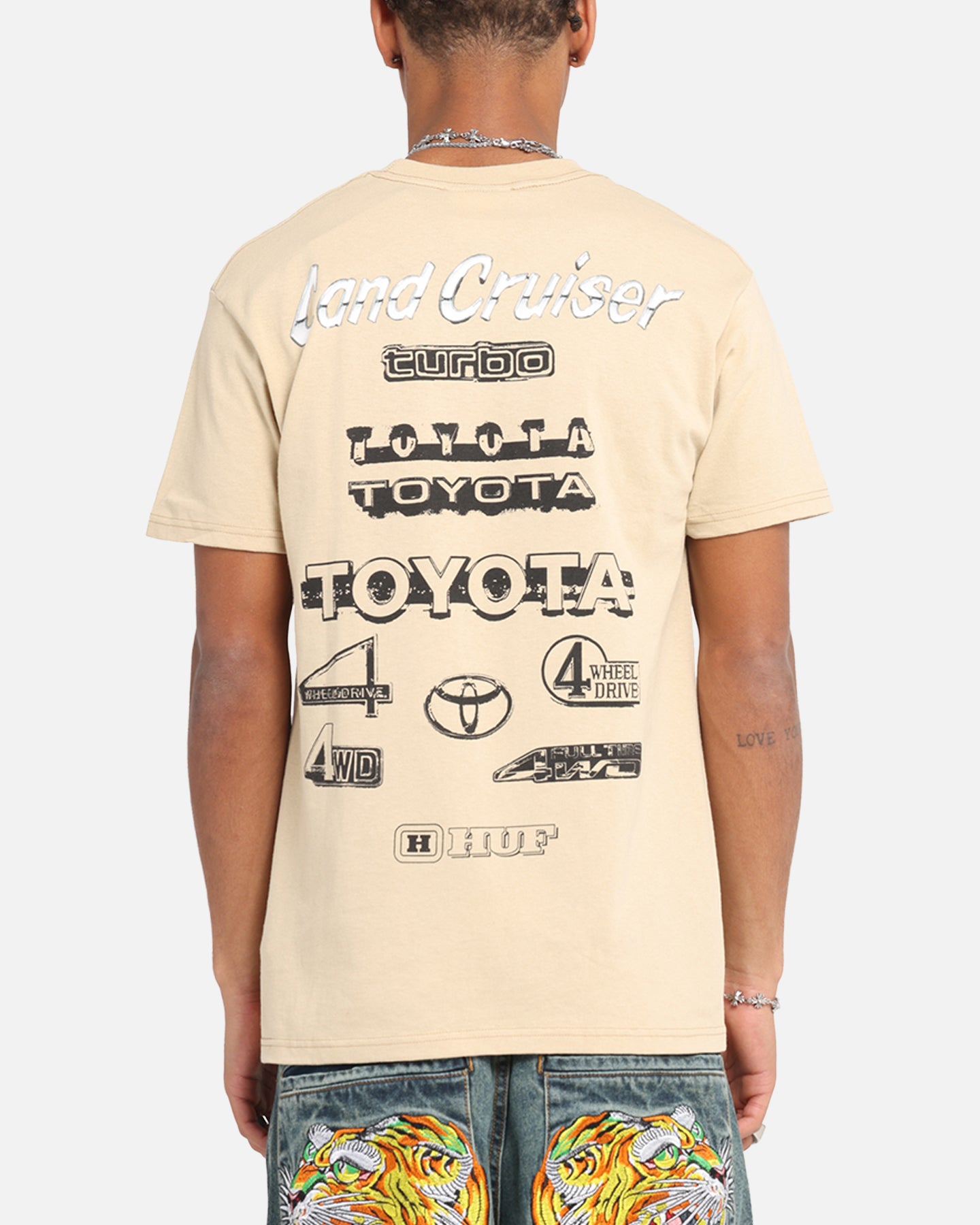 Huf X Toyota Rosetta T-Shirt Sand、mySite、zt4zffjzw