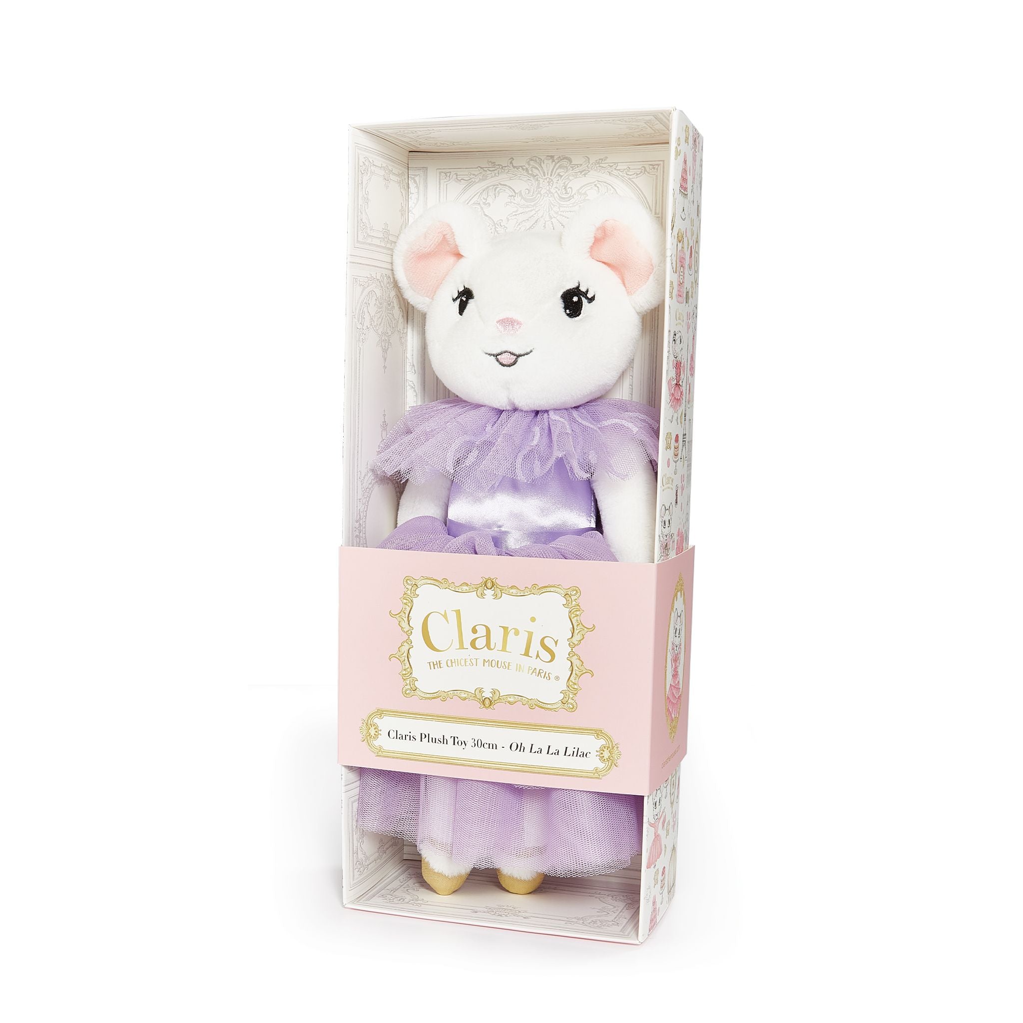 Claris The Mouse: The Secret Crown & Oh La La Lilac Plush Book Bundle、mySite、g9winljtr