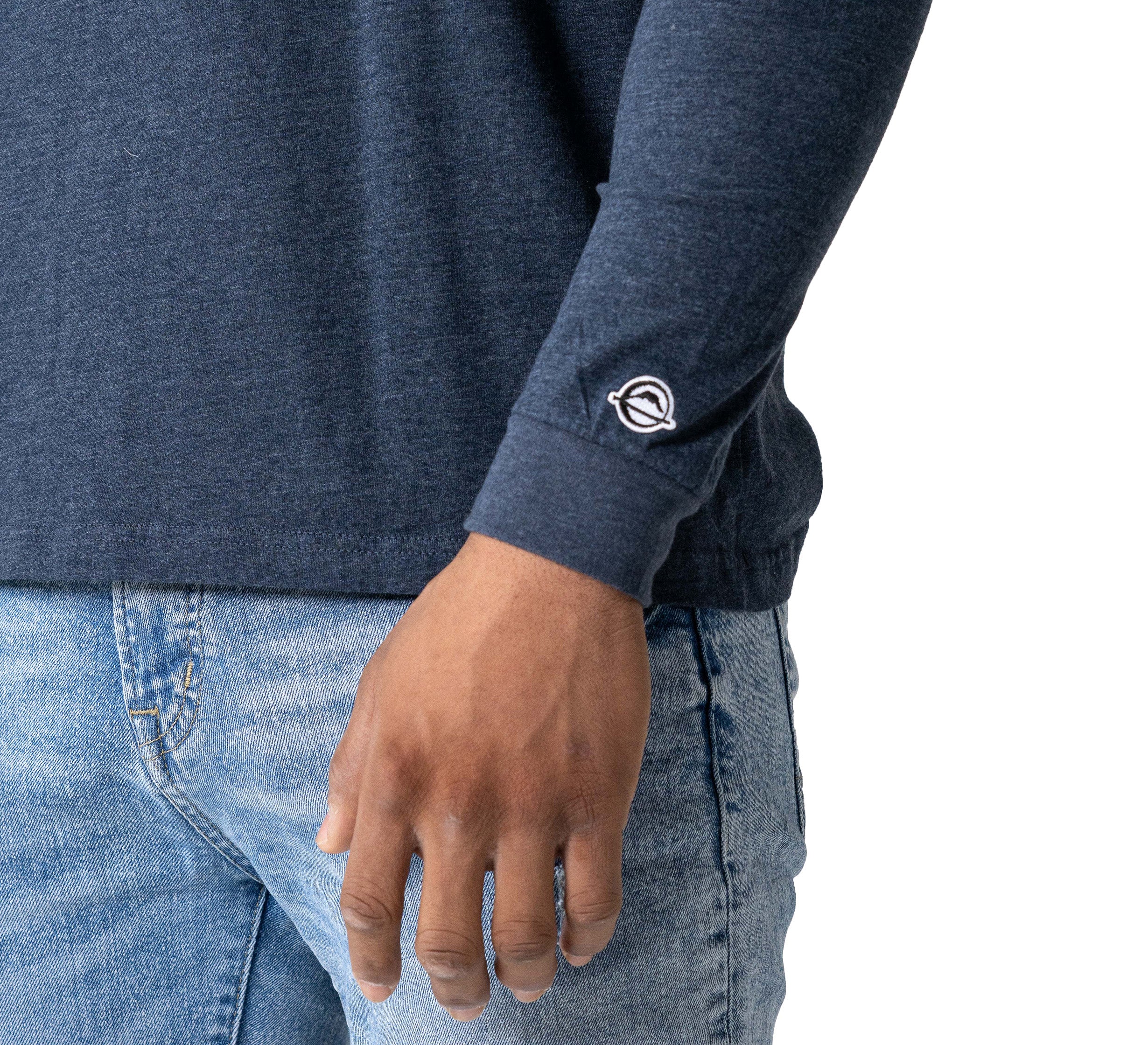 Retro Long Sleeve T-Shirt Navy、mySite、gigharbornorthrealestate