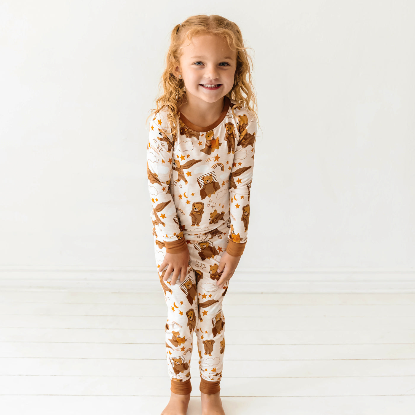 Beary Sleepy Two-Piece Pajama Set、mySite、g9winljtr