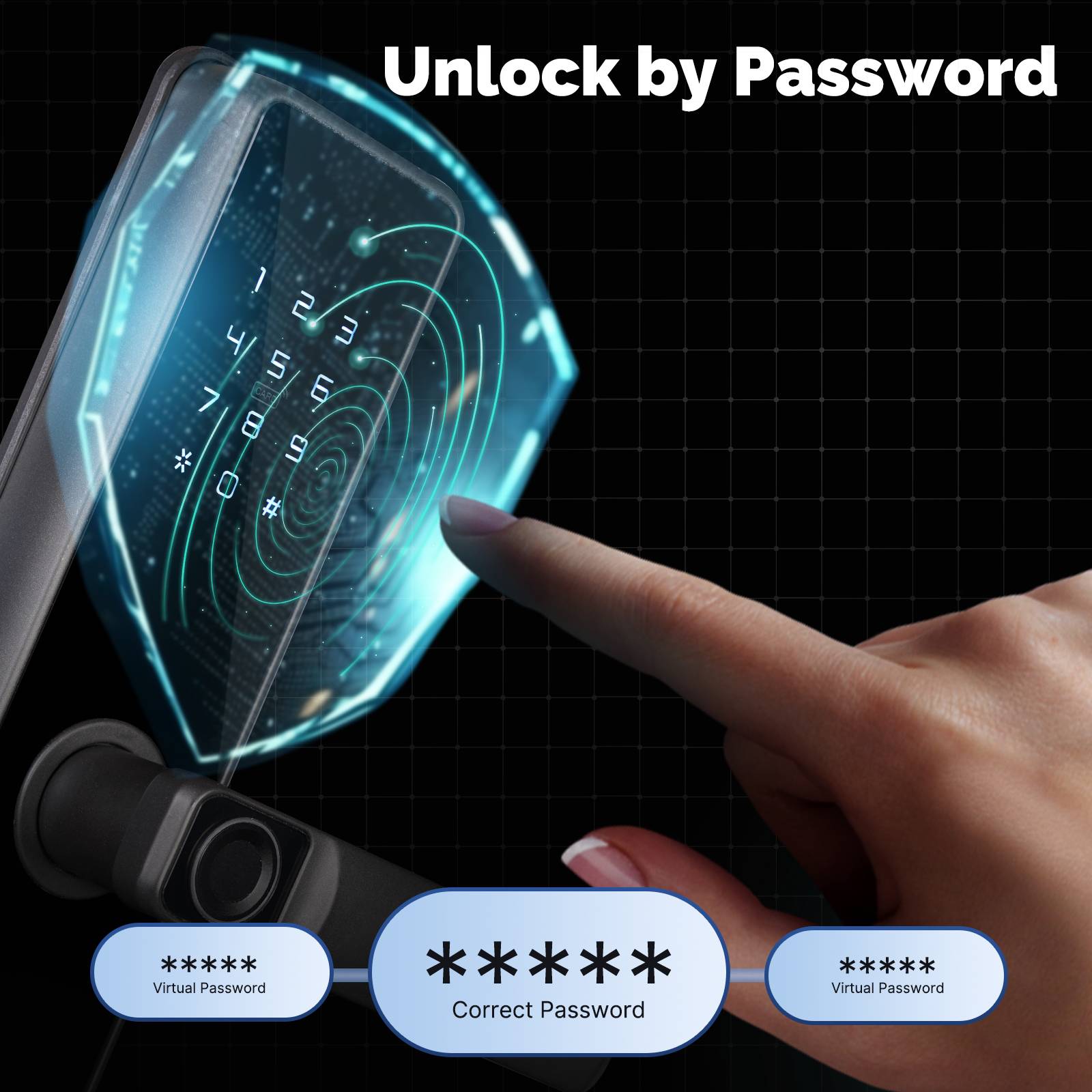 WiFi Smart Door Lock Fingerprint Remote Unlock Antihijack Tamper Alarm Multiple Unlocking、mySite、fannypackpong