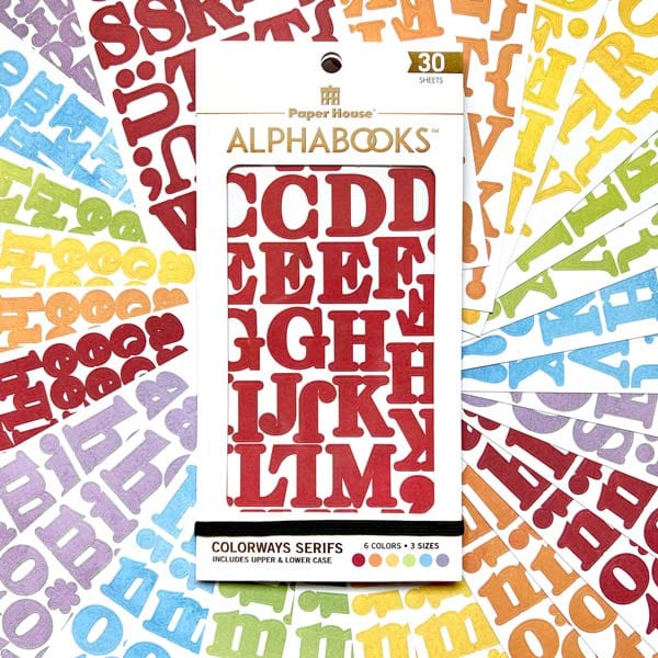  Alphabet Stickers - Alphabooks Colorways Serifs、mySite、ghnorth
