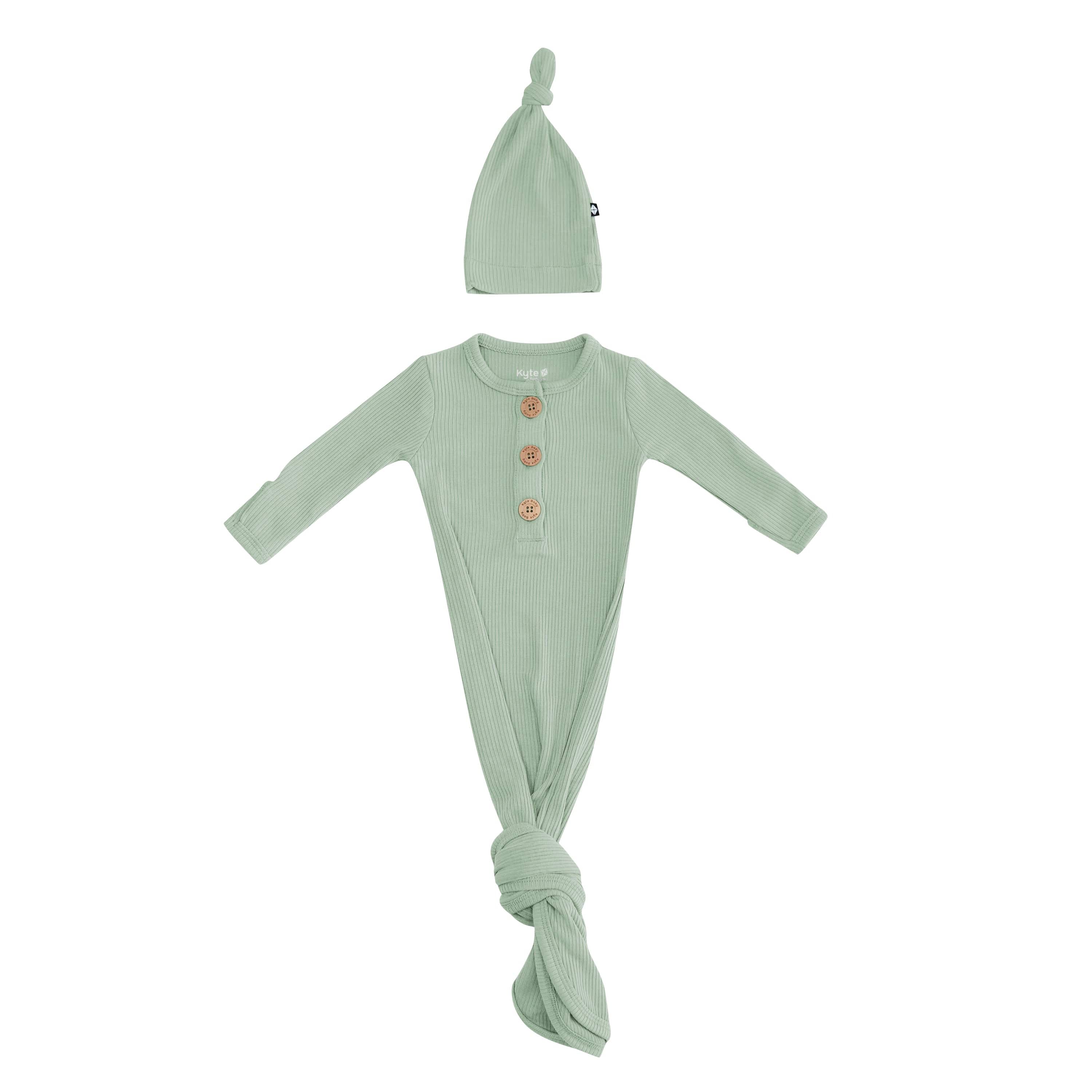  Ribbed Knotted Gown with Hat Set in Thyme、mySite、layawaytickets