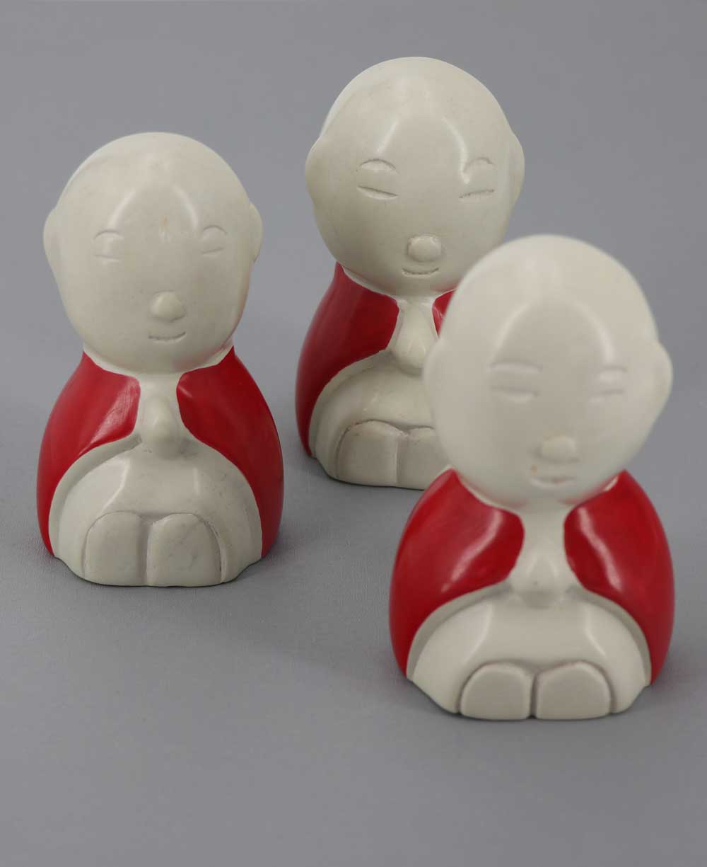 Hand Carved Mini Jizo Monk Statue, Artistan-made in Kenya、mySite、topwebapps
