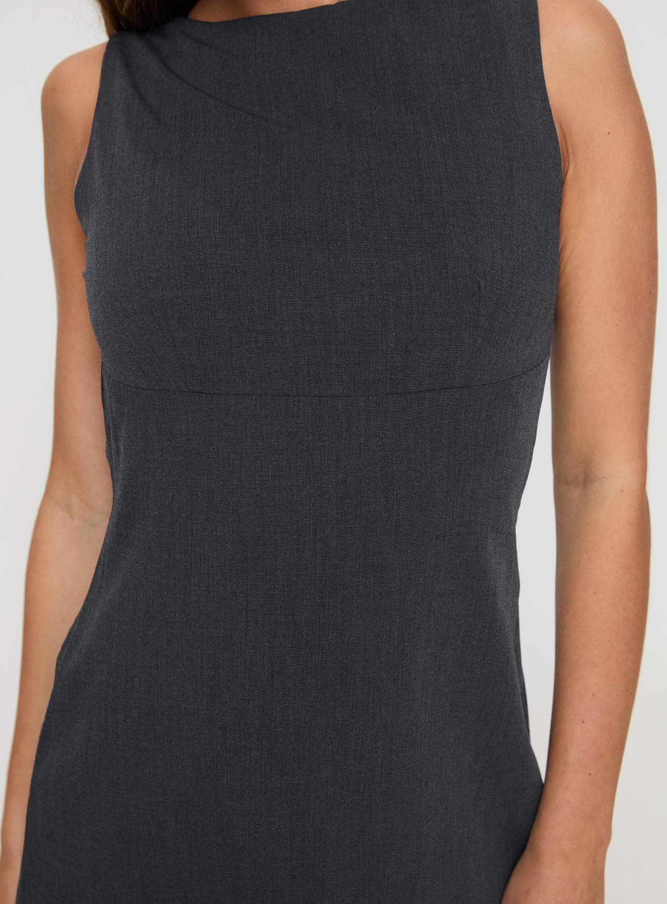 Blyss Mini Dress Charcoal、mySite、solidvoid