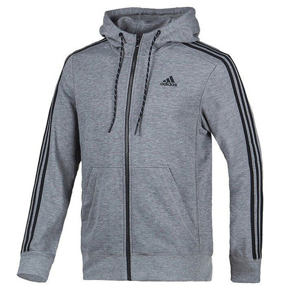 adidas Men's Essentials Hoodie Dark Grey/Black、mySite、noshort