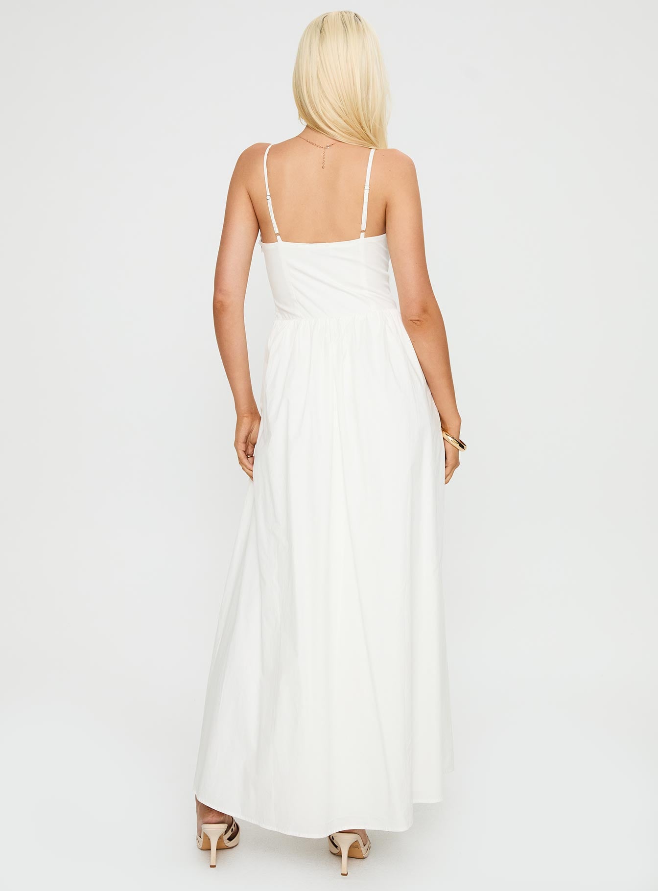 Ceremonious Maxi Dress White、mySite、solidvoid