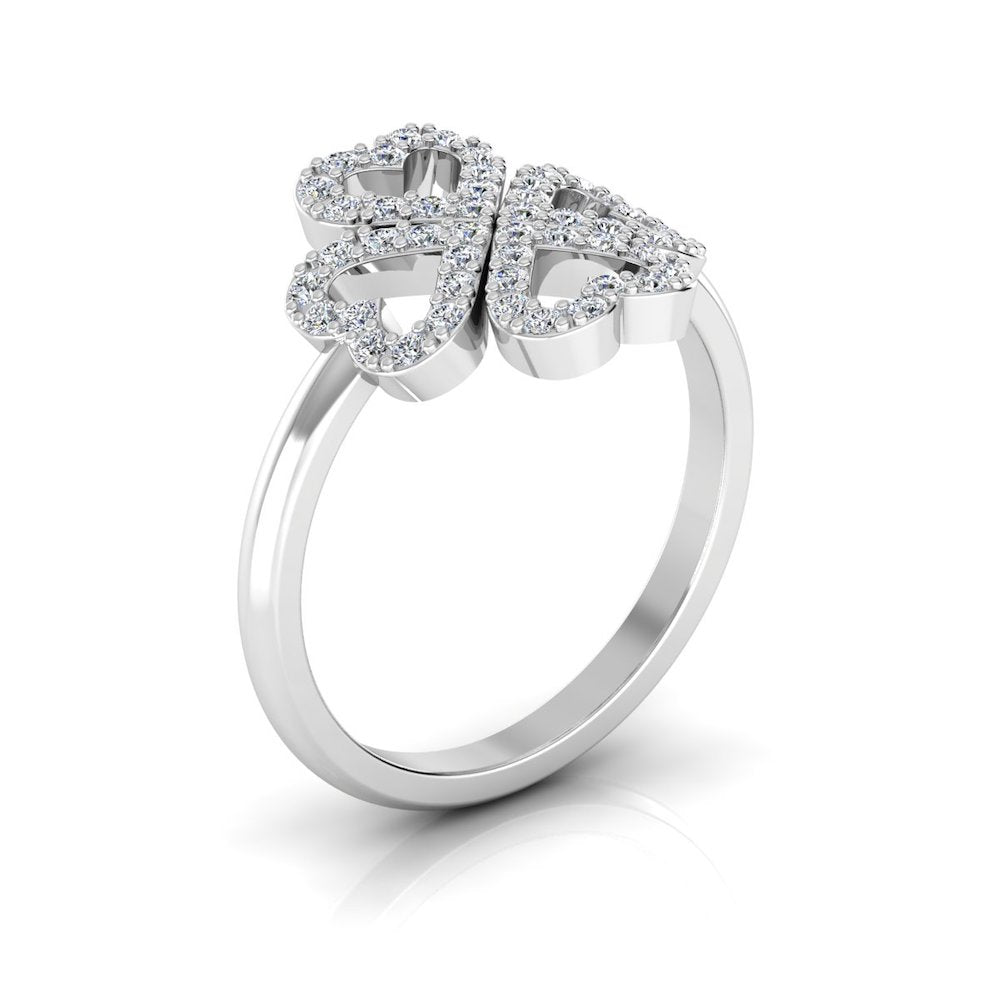 Four Leaf Clover Moissanite Engagement Ring、mySite、hinf8tx79