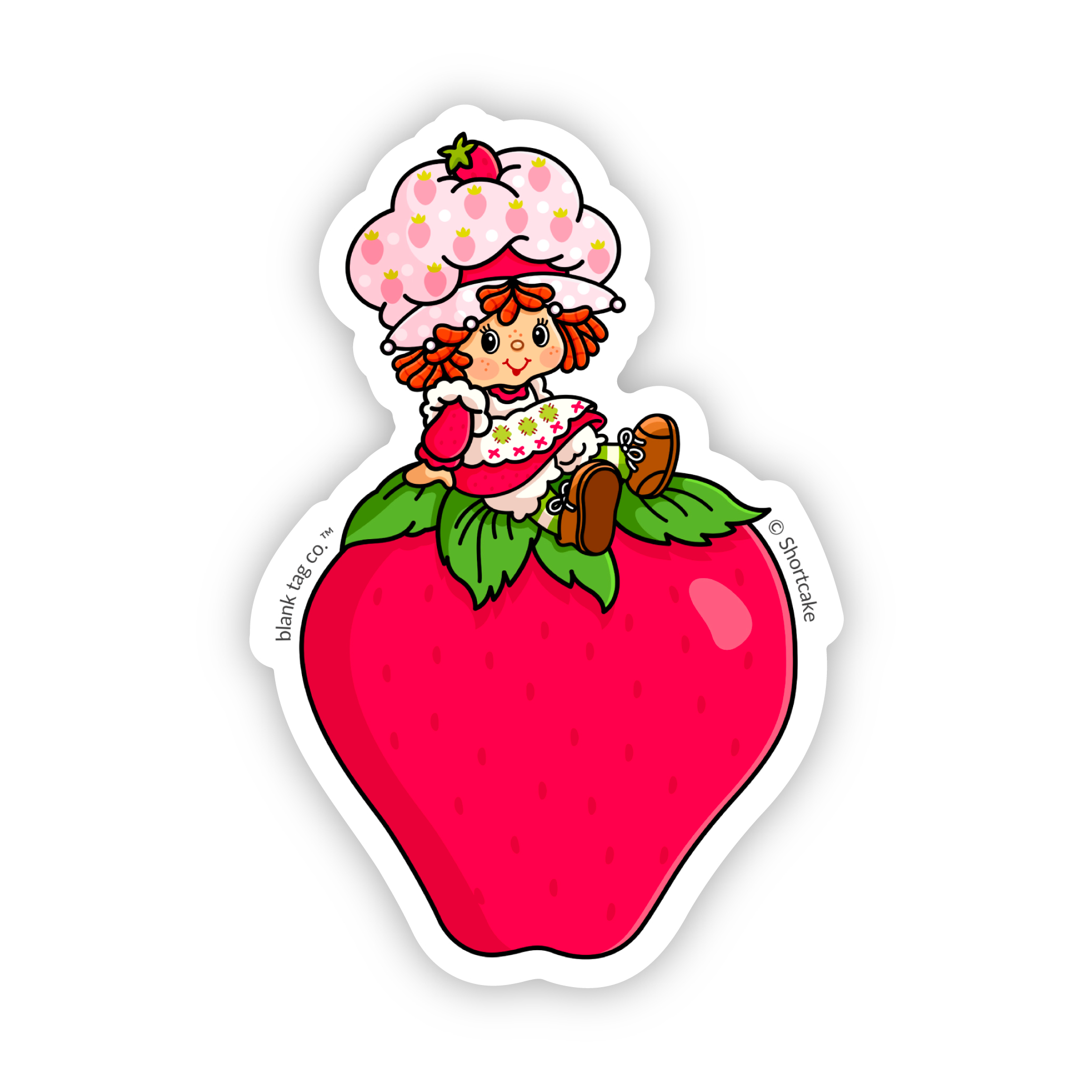  The Strawberry Shortcake Logo Vinyl Sticker Decal、mySite、ghnorth