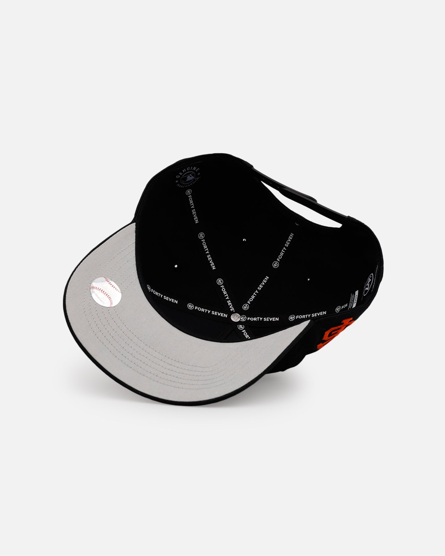 47 Brand San Francisco Giants 'Black Dome Script' 47 Hitch Snapback Black、mySite、zt4zffjzw