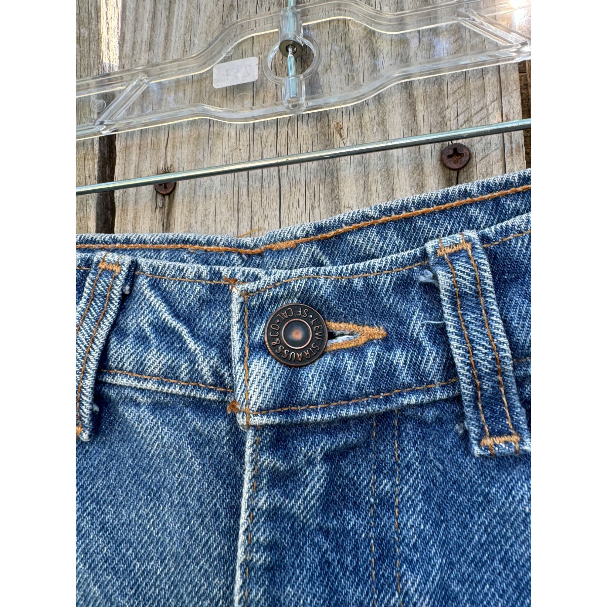 90's Levi's 531 Medium Wash Cut Off Raw Hem Denim Jean Shorts 33、mySite、garagedoors4me