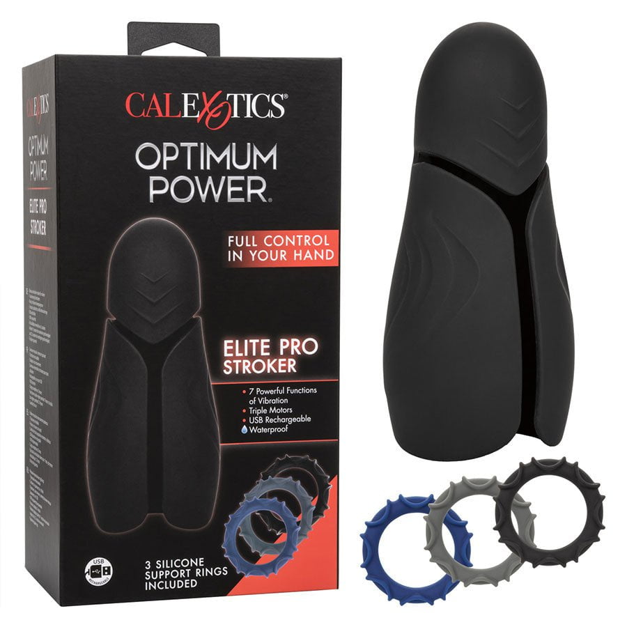Optimum Power Elite Pro Stroker Silicone Penis Head Vibrator、mySite、bottomscart