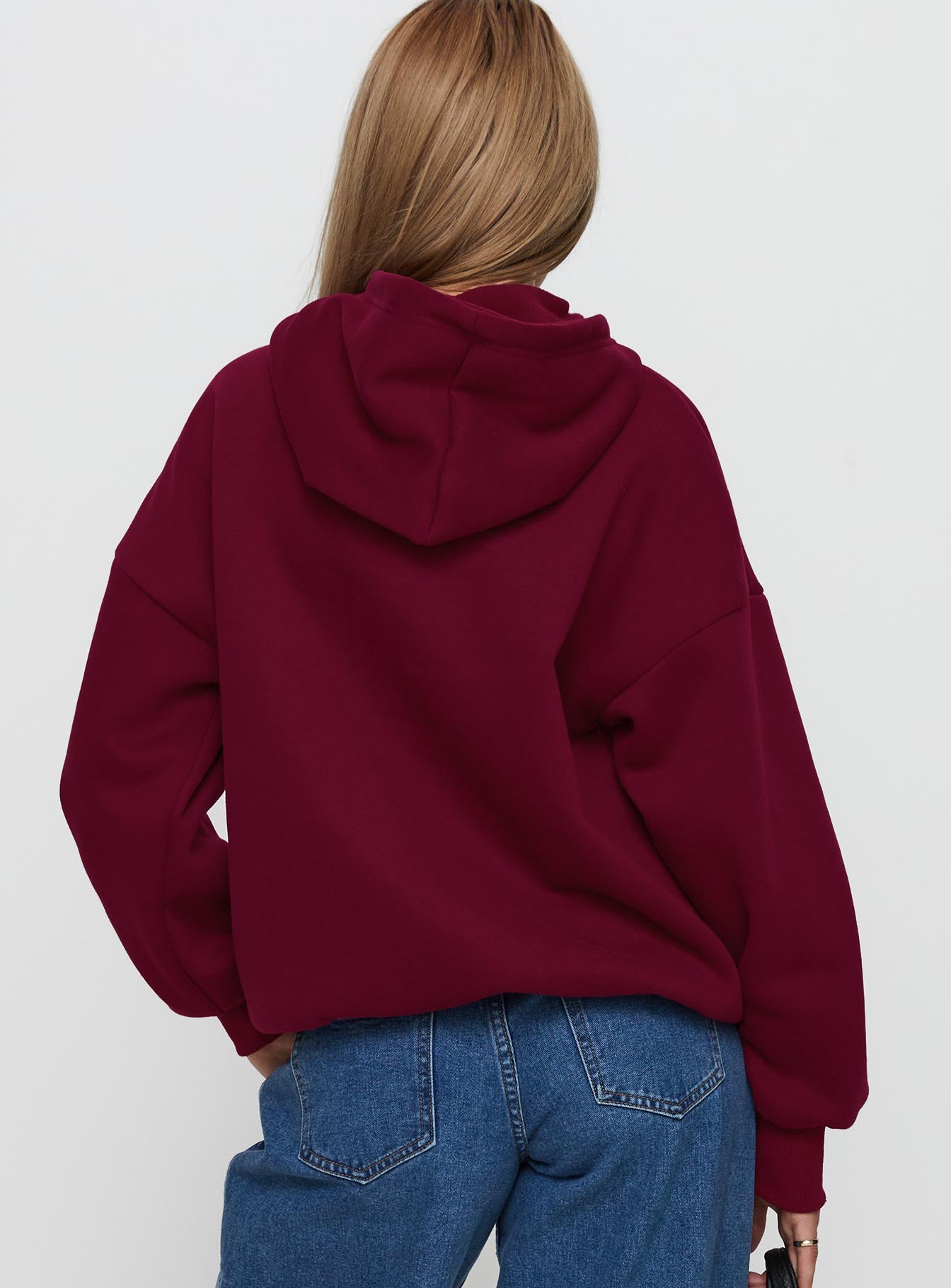 Princess Polly x Butterfly Foundation Charity Merch Hoody Wine、mySite、solidvoid