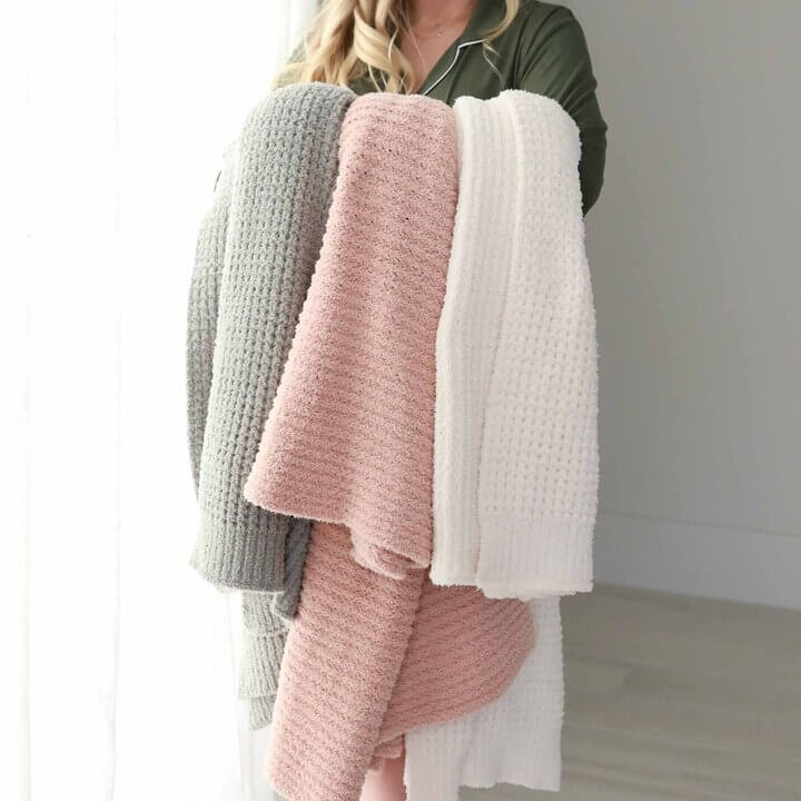  CuddleLane™ Luxe Waffle Blankets | Solids、mySite、layawaytickets