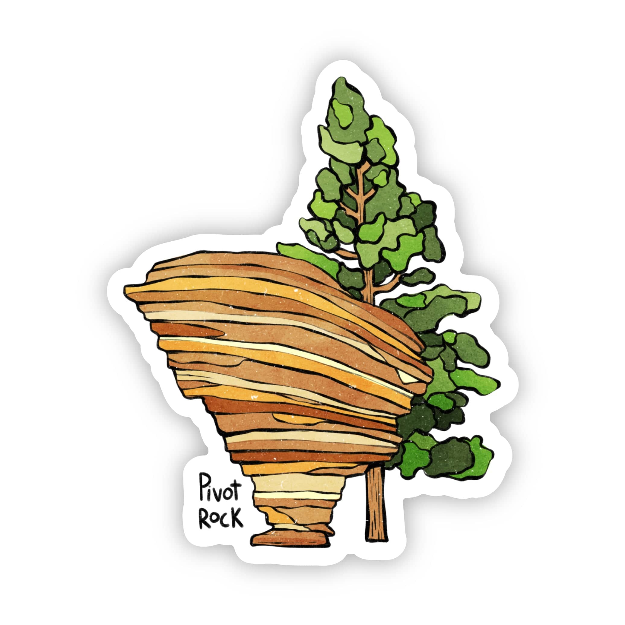  Pivot Rock Arkansas Sticker、mySite、ghnorth