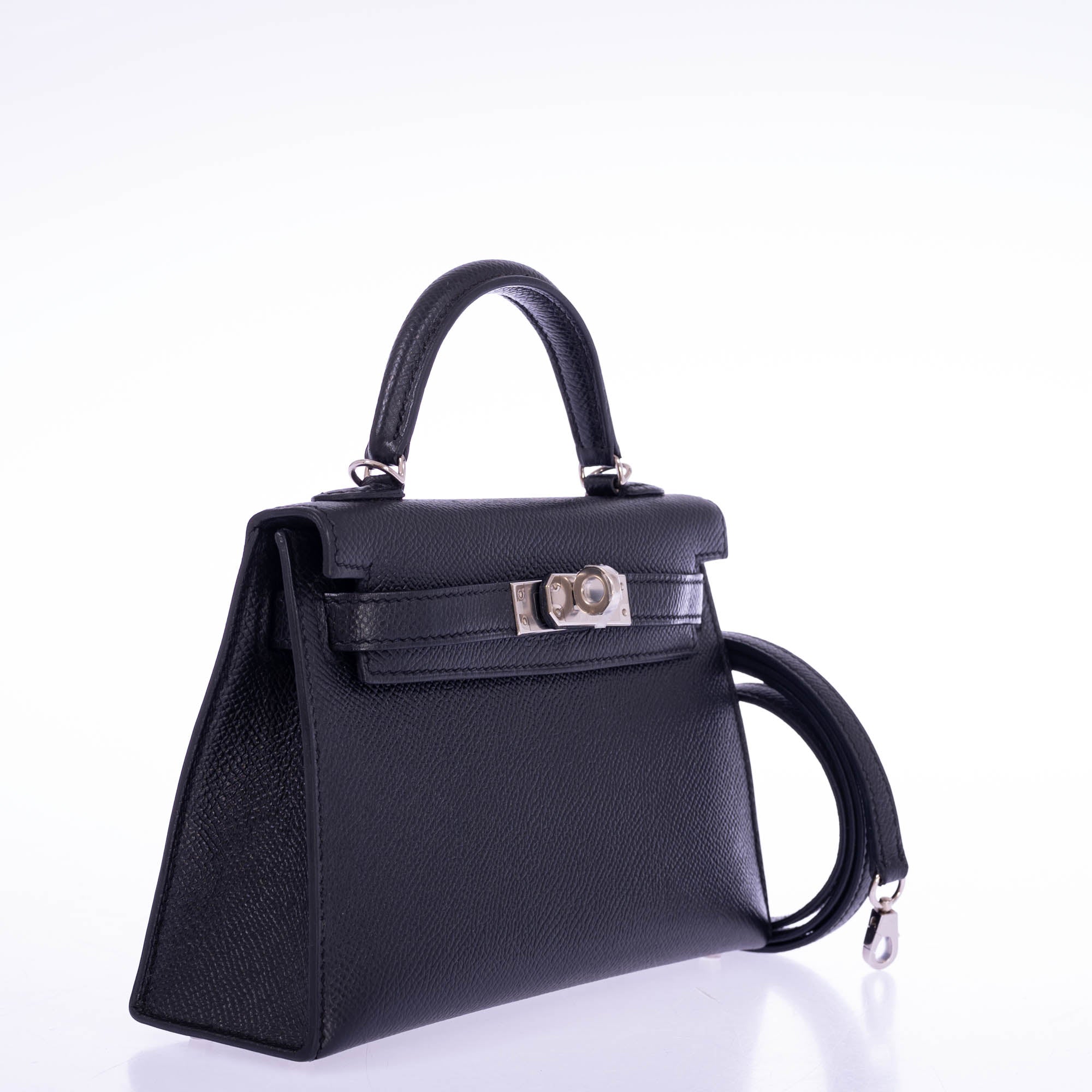 Hermès Kelly 20 Mini II Sellier Black Epsom Palladium、mySite、garminoutage.com
