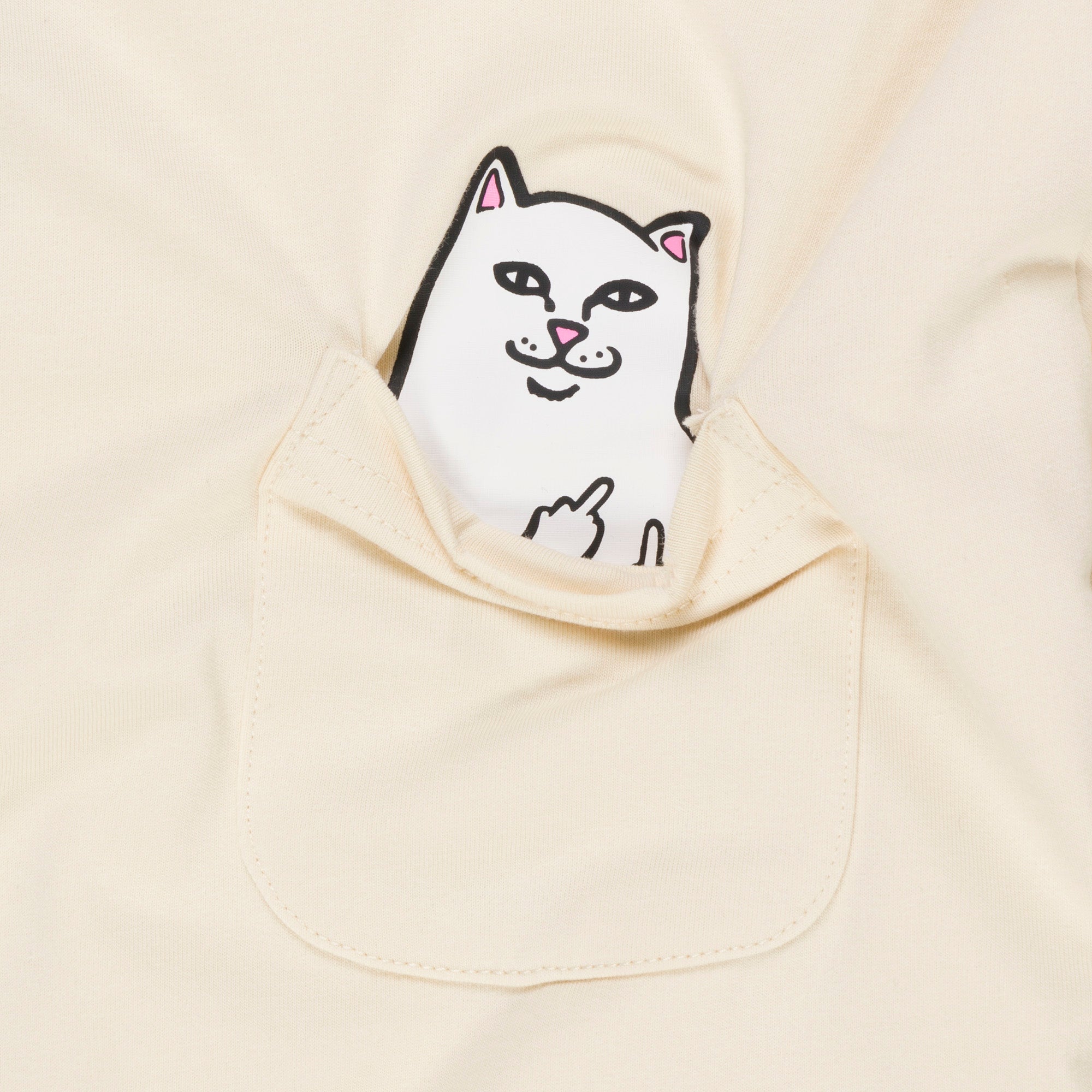 Lord Nermal Cropped Long Sleeve Pocket Tee (Natural)、mySite、merchandisen