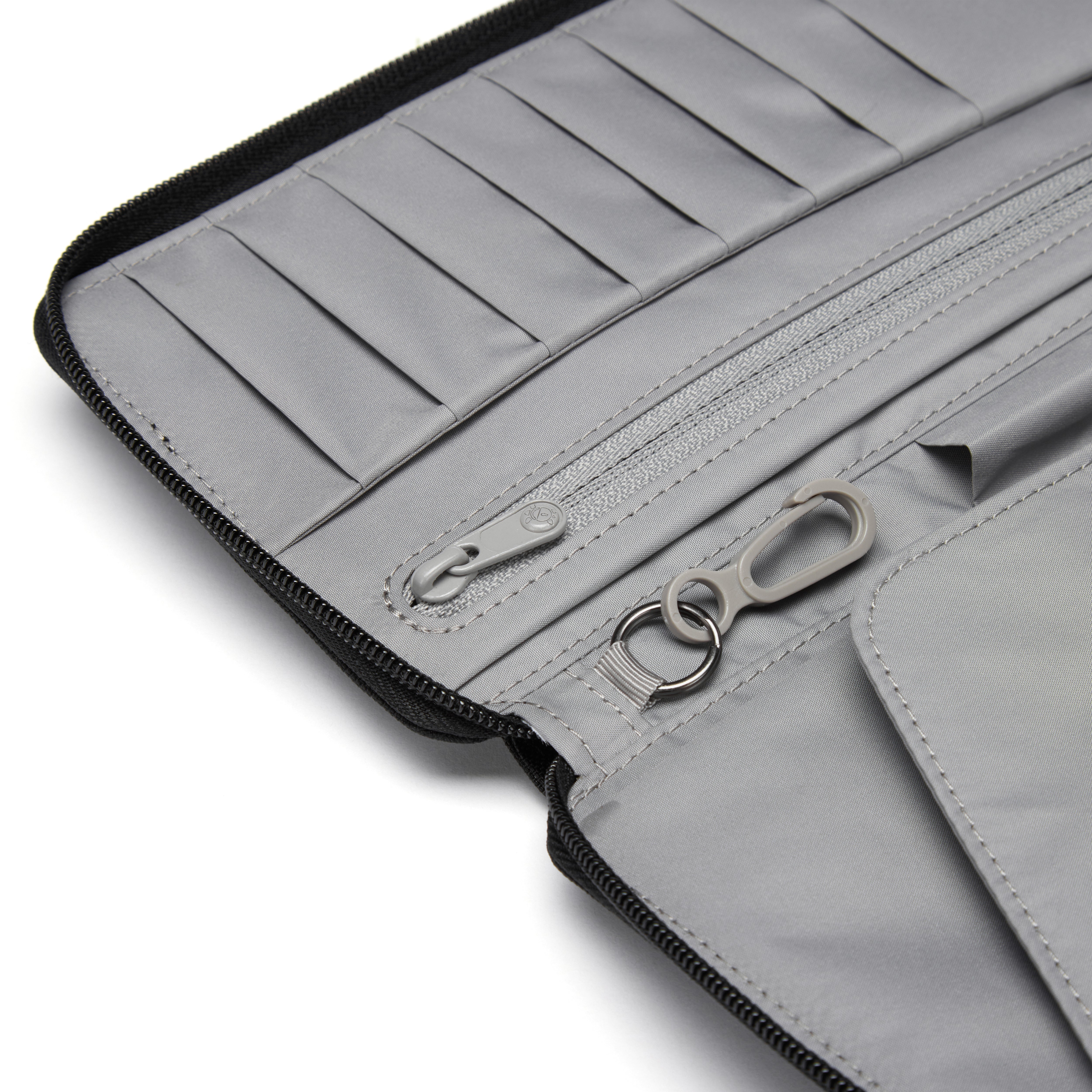 Pacsafe® RFIDsafe™ RFID blocking travel wallet、mySite、garagedoors4me