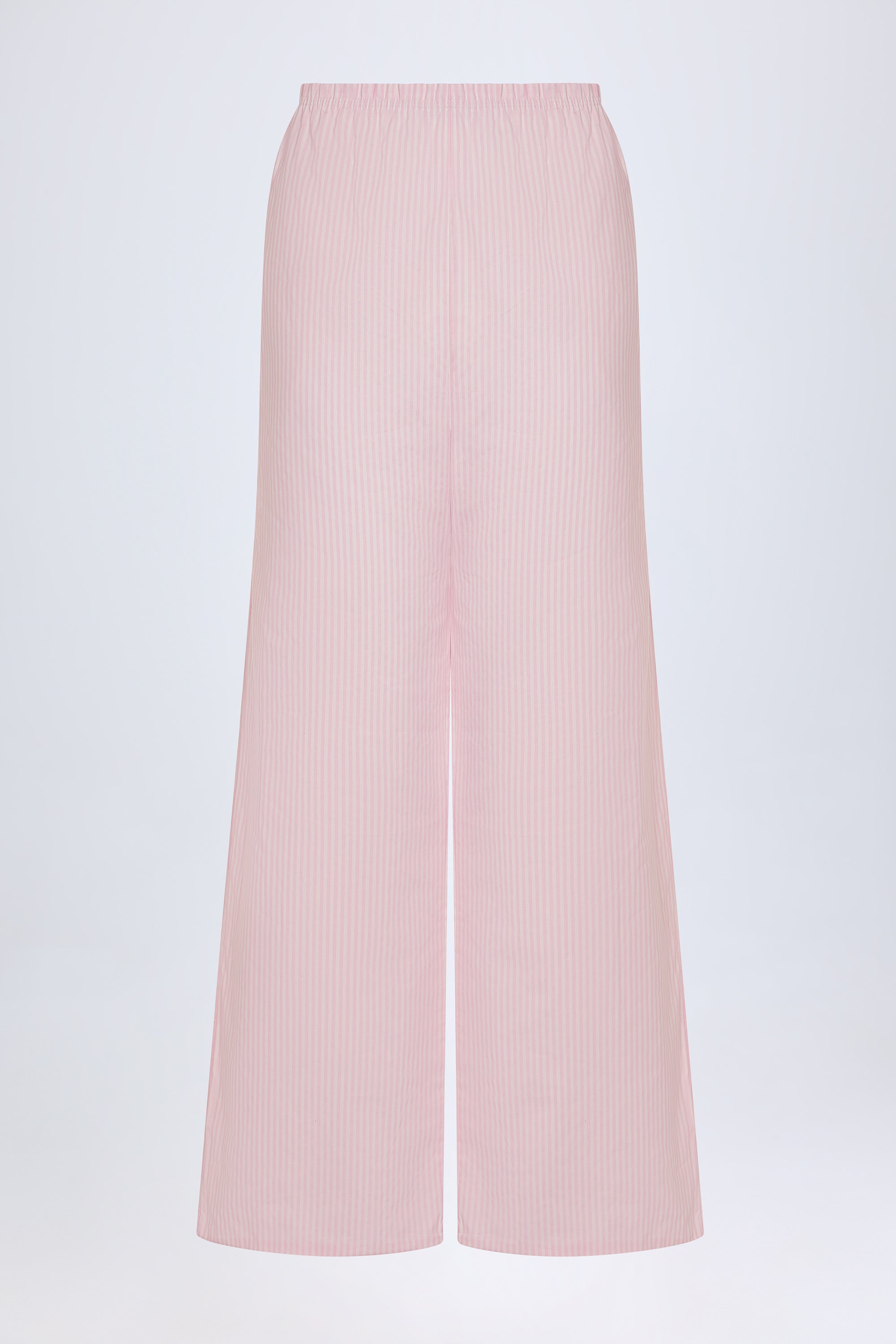  Mid-Rise Wide-Leg Trousers in Pink & White Stripe、mySite、sugarbowlscore