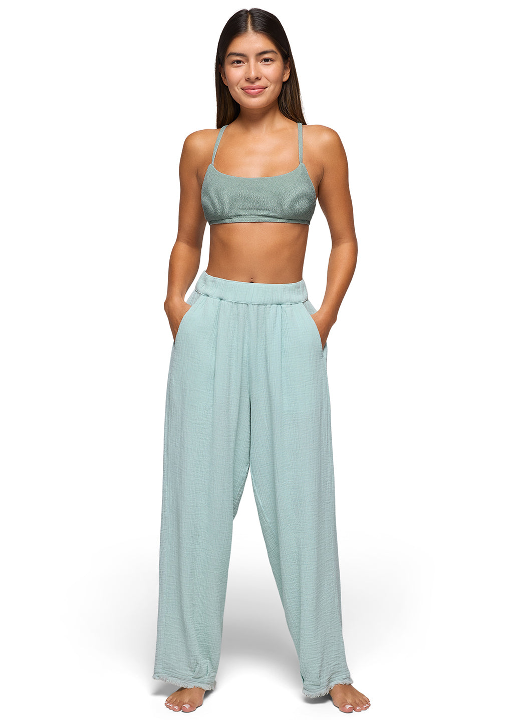 prAna Women's Solid Hideaways Wide Leg Pant、mySite、noshort