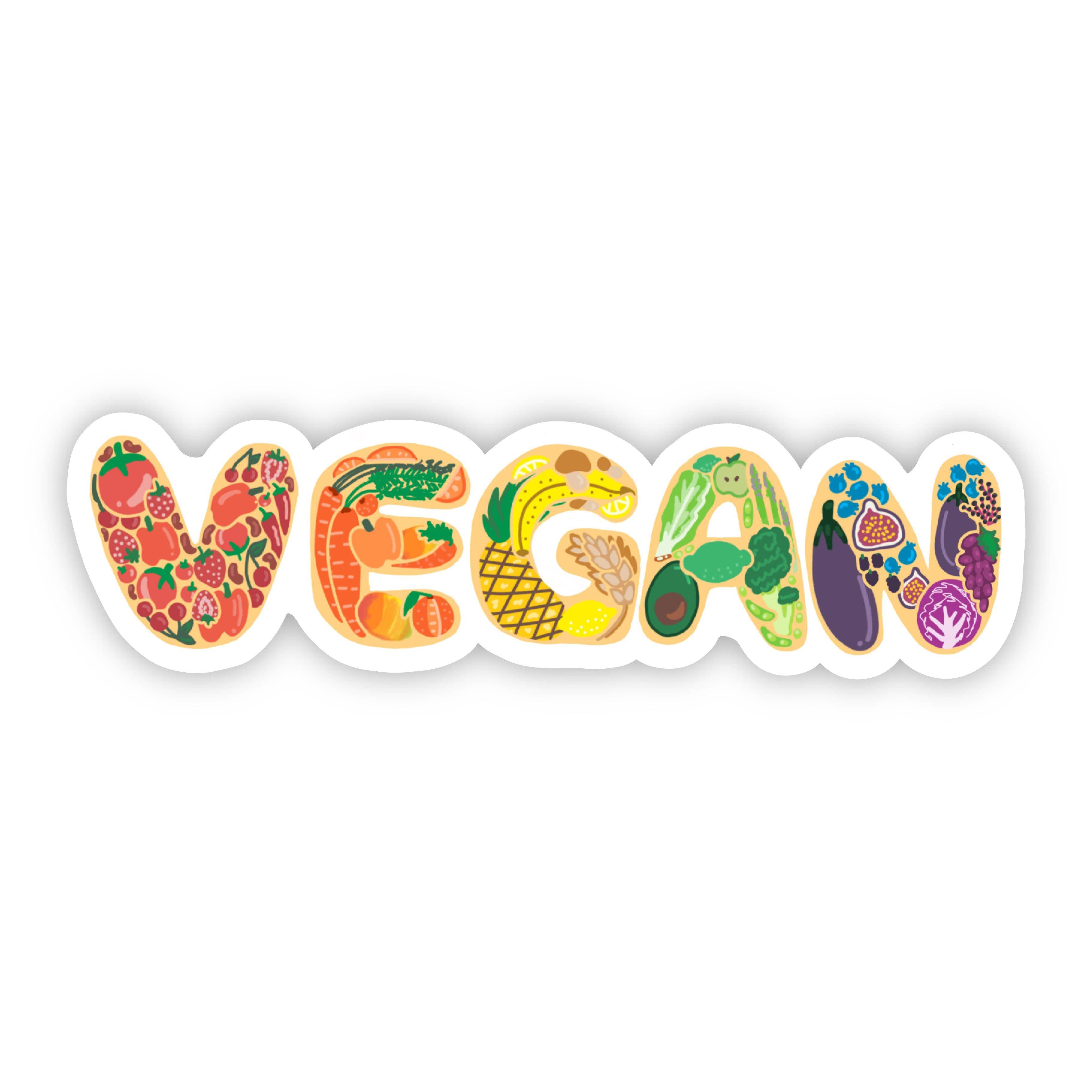  Vegan Lettering Sticker、mySite、elrpsem3k