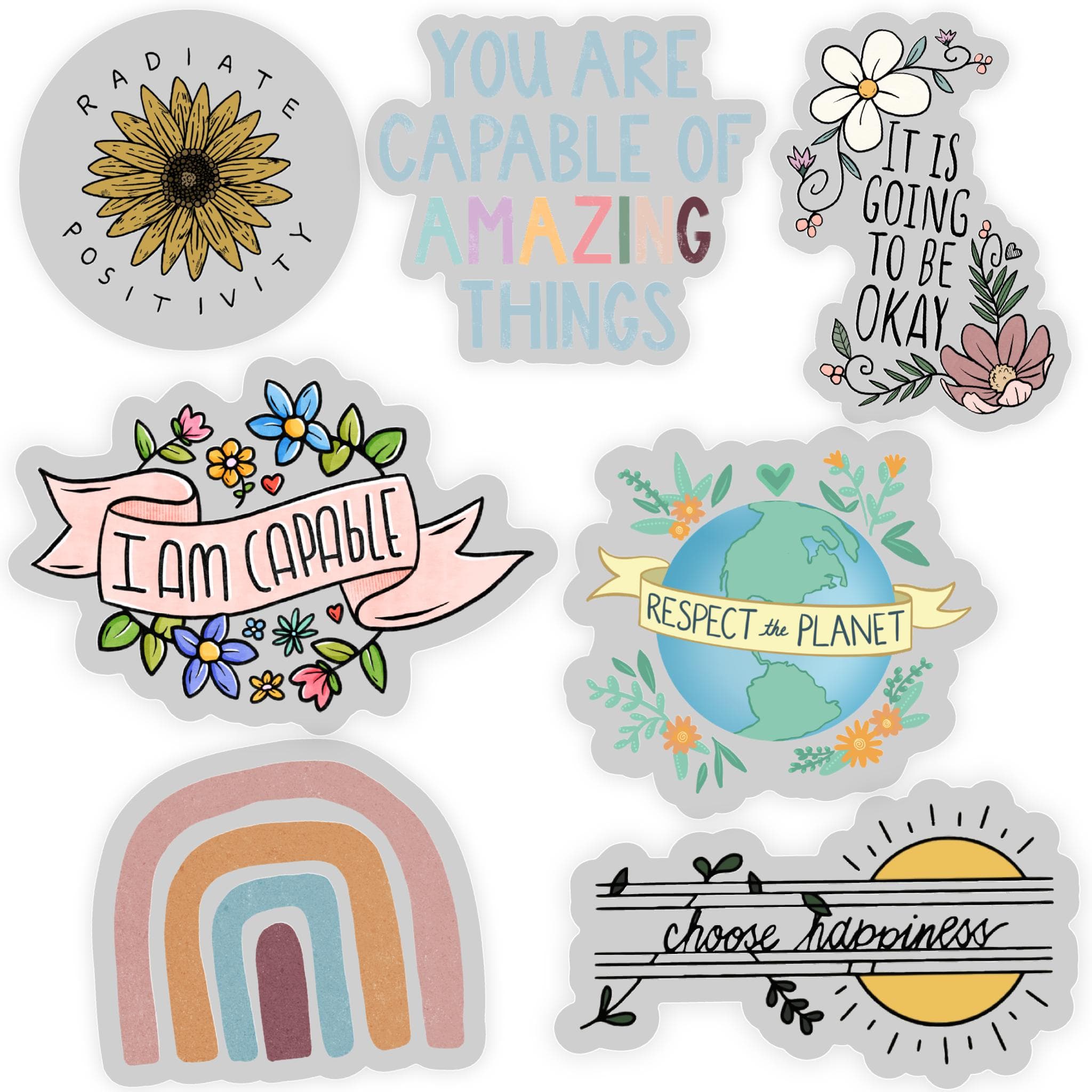  Clear Sticker 7 Pack、mySite、elrpsem3k