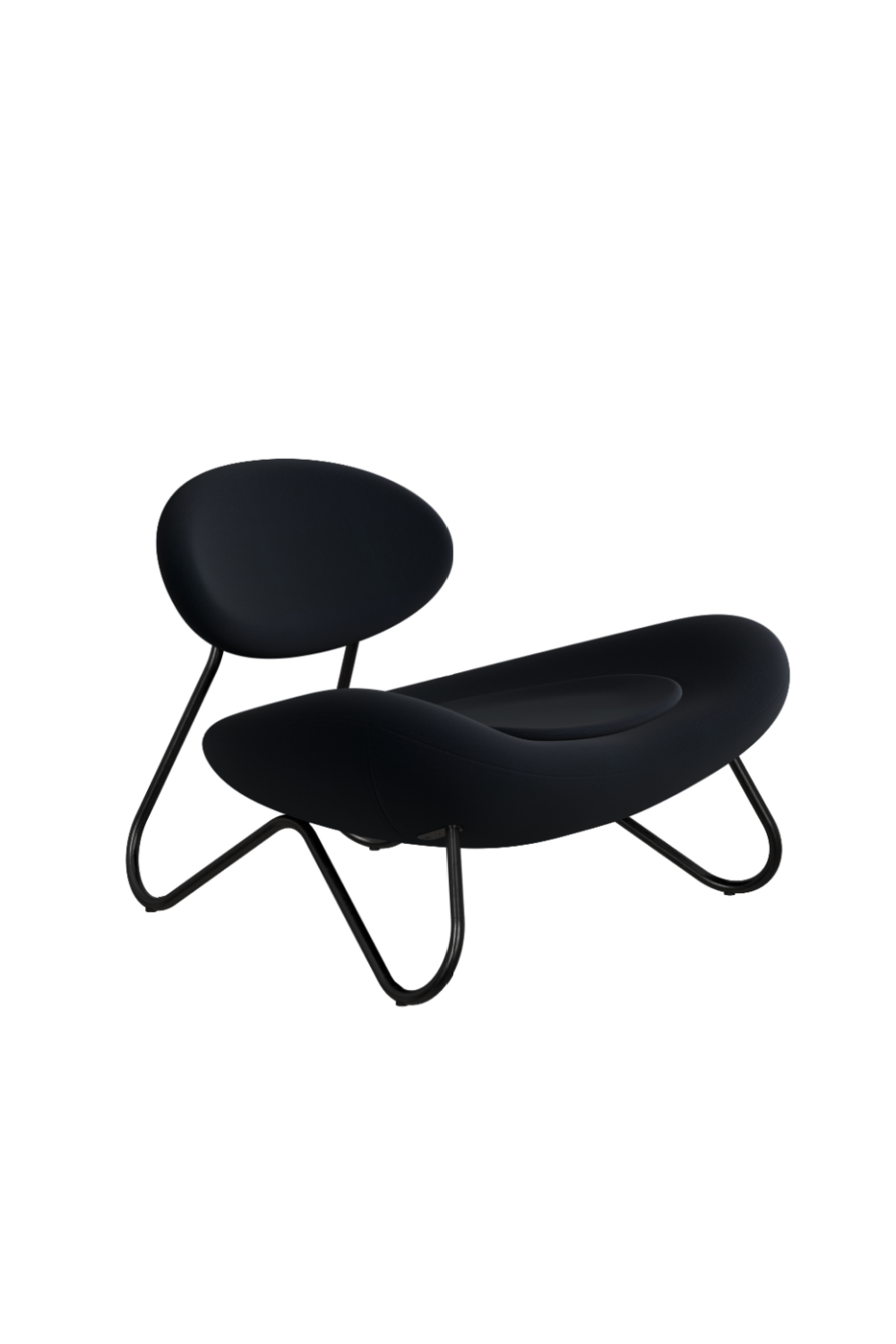 Black Framed Modern Lounge Chair | WOUD Meadow、mySite、neckold