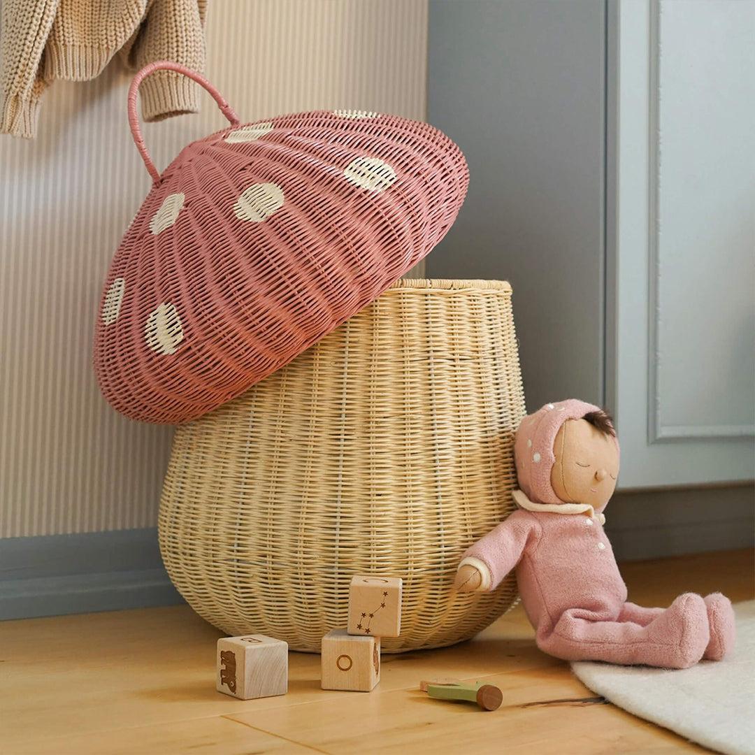  Olli Ella Mushroom Storage Basket - Musk、mySite、merchandisen
