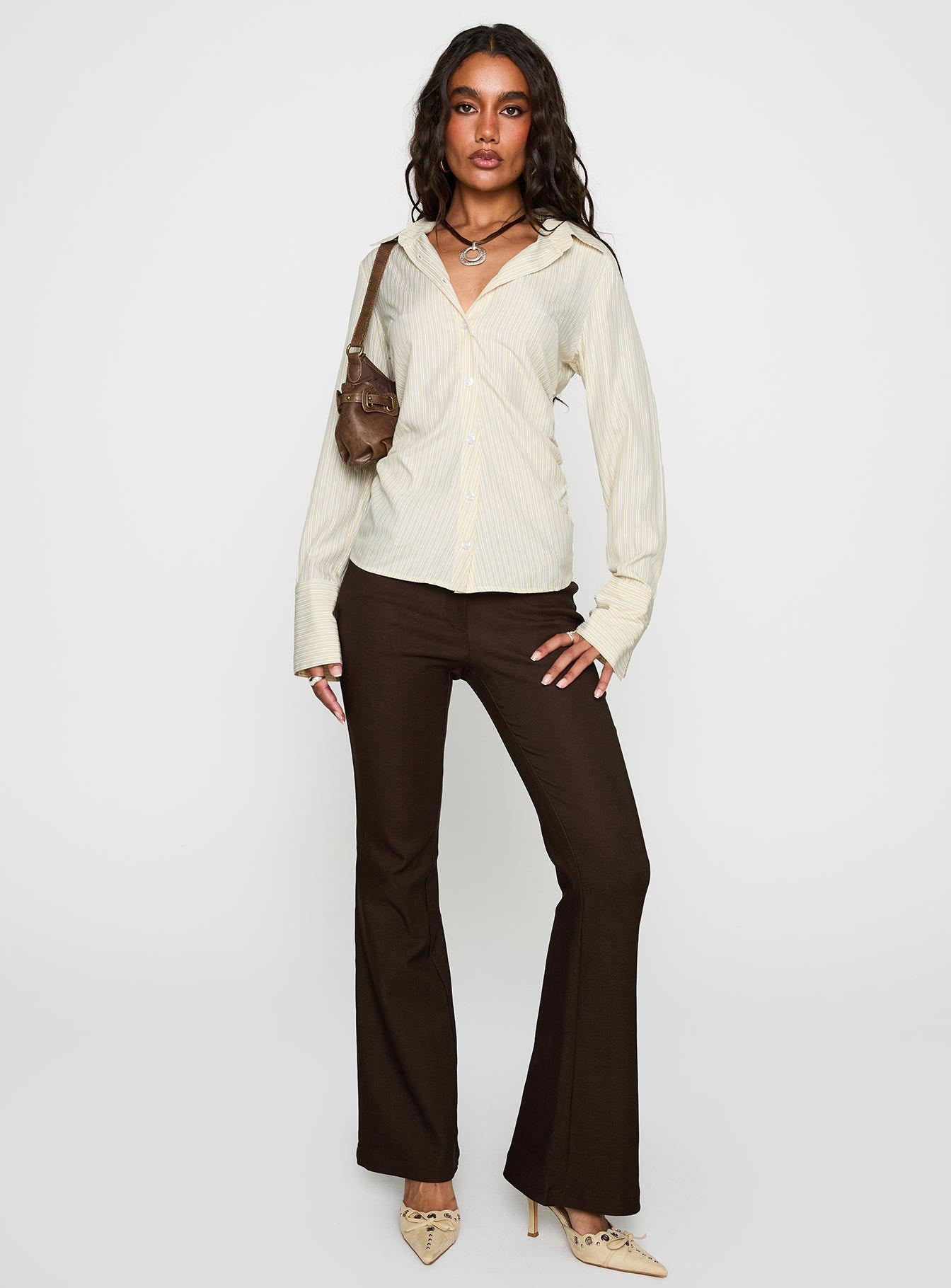 Rush Hour Long Sleeve Top Yellow Stripe、mySite、solidvoid