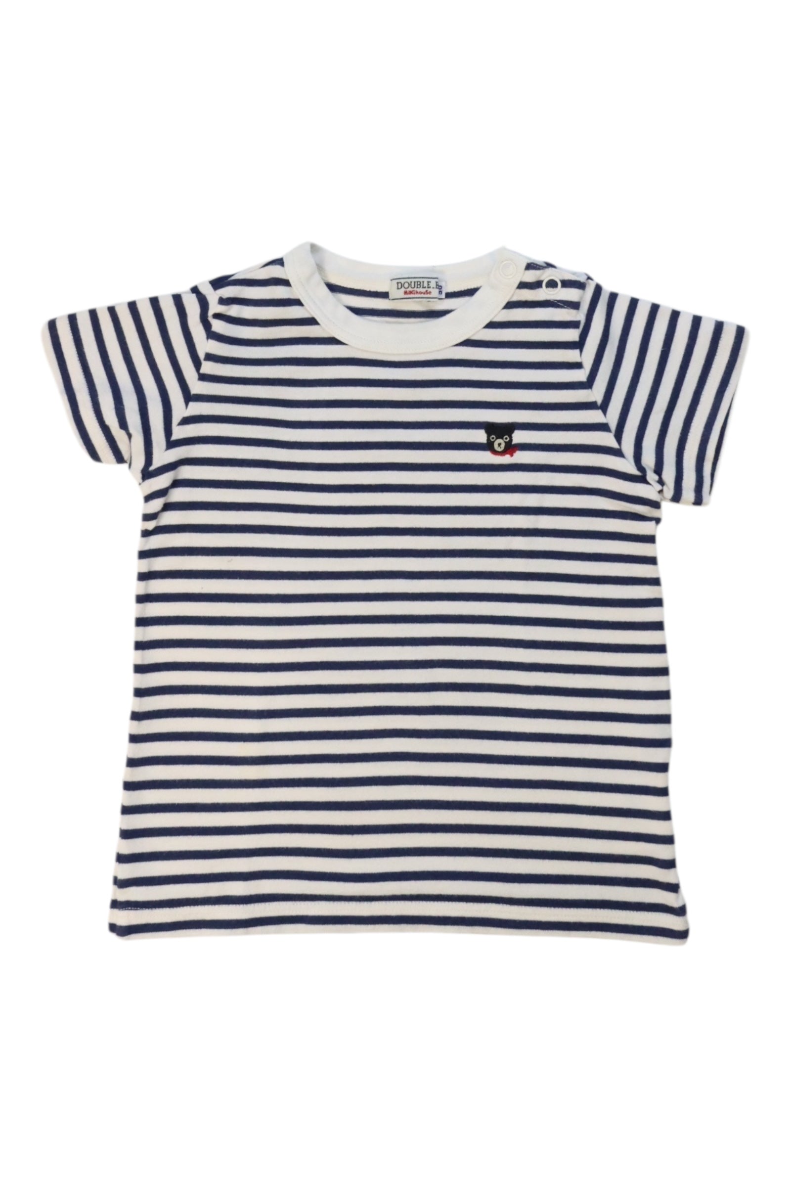Double B Mikihouse Striped T-Shirt - Size 18-24M、mySite、g9winljtr