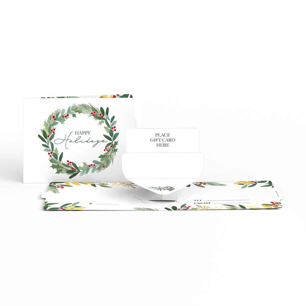 Happy Holidays Gift Card Holders 6-Pack、mySite、solidvoid