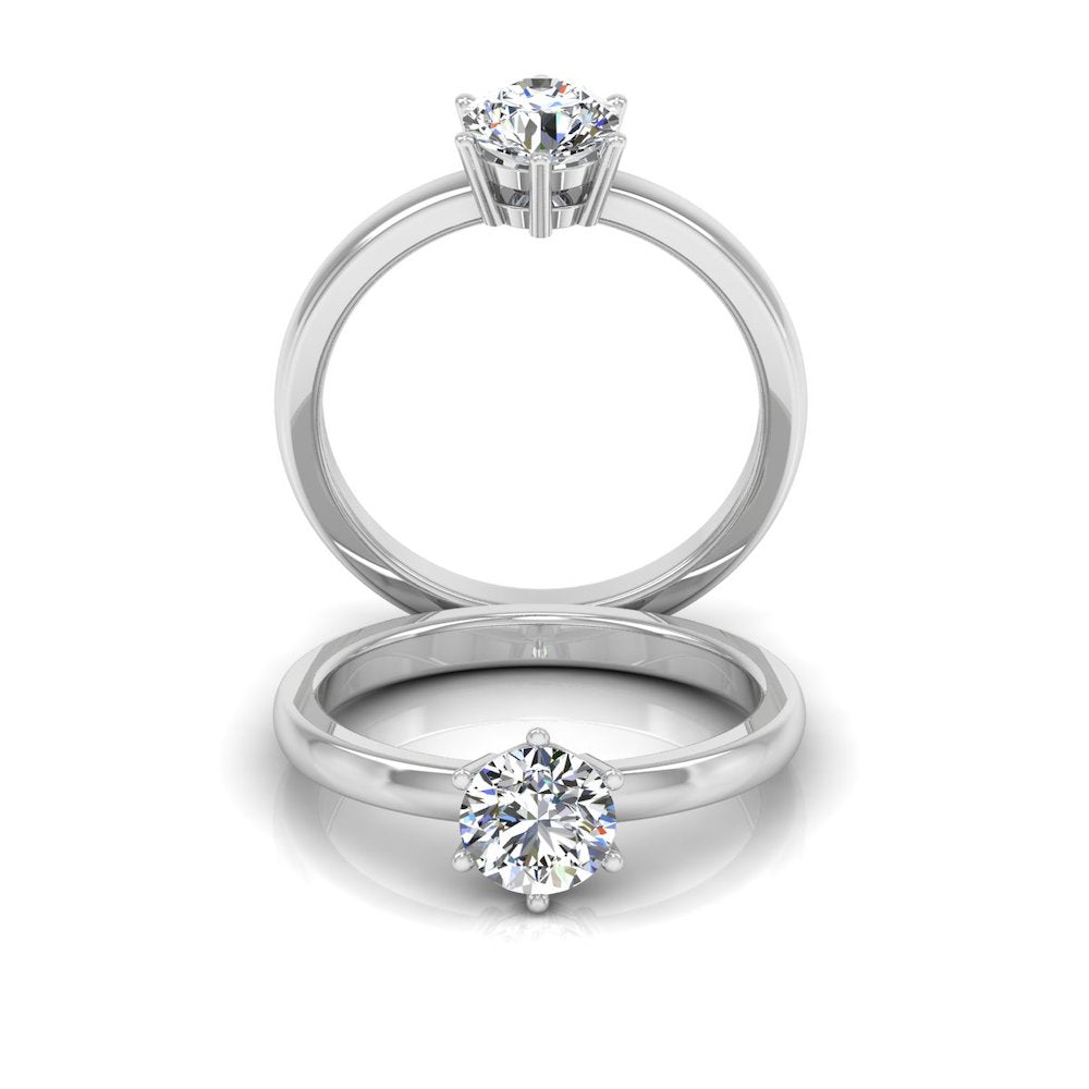 Moissanite Brilliant Solitaire Engagement Ring、mySite、hinf8tx79