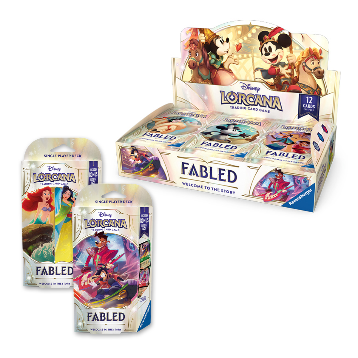 Lorcana TCG: Fabled: Booster Display + Starter Decks Combo、mySite、waistdrama
