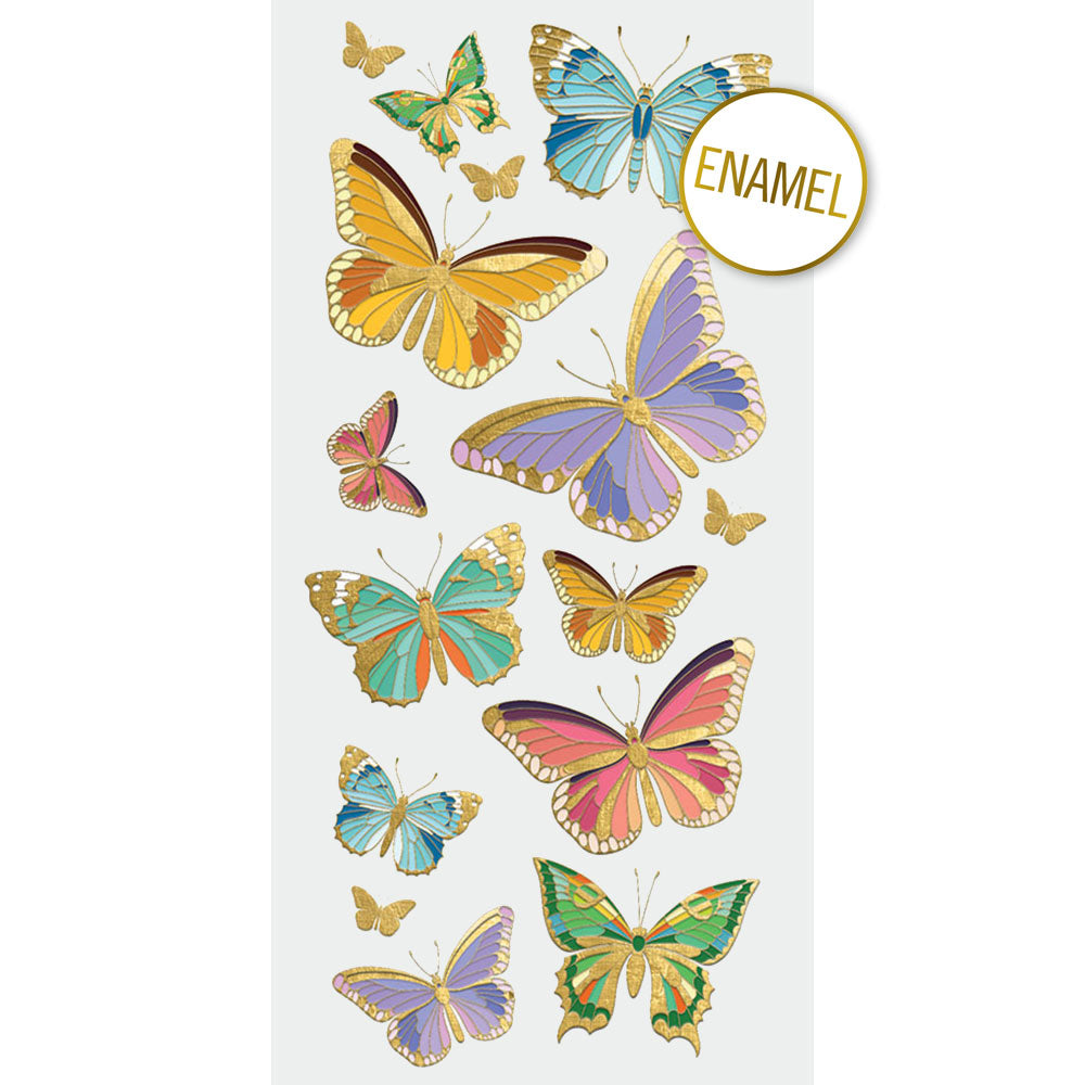  Butterflies Faux Enamel Stickers、mySite、ghnorth