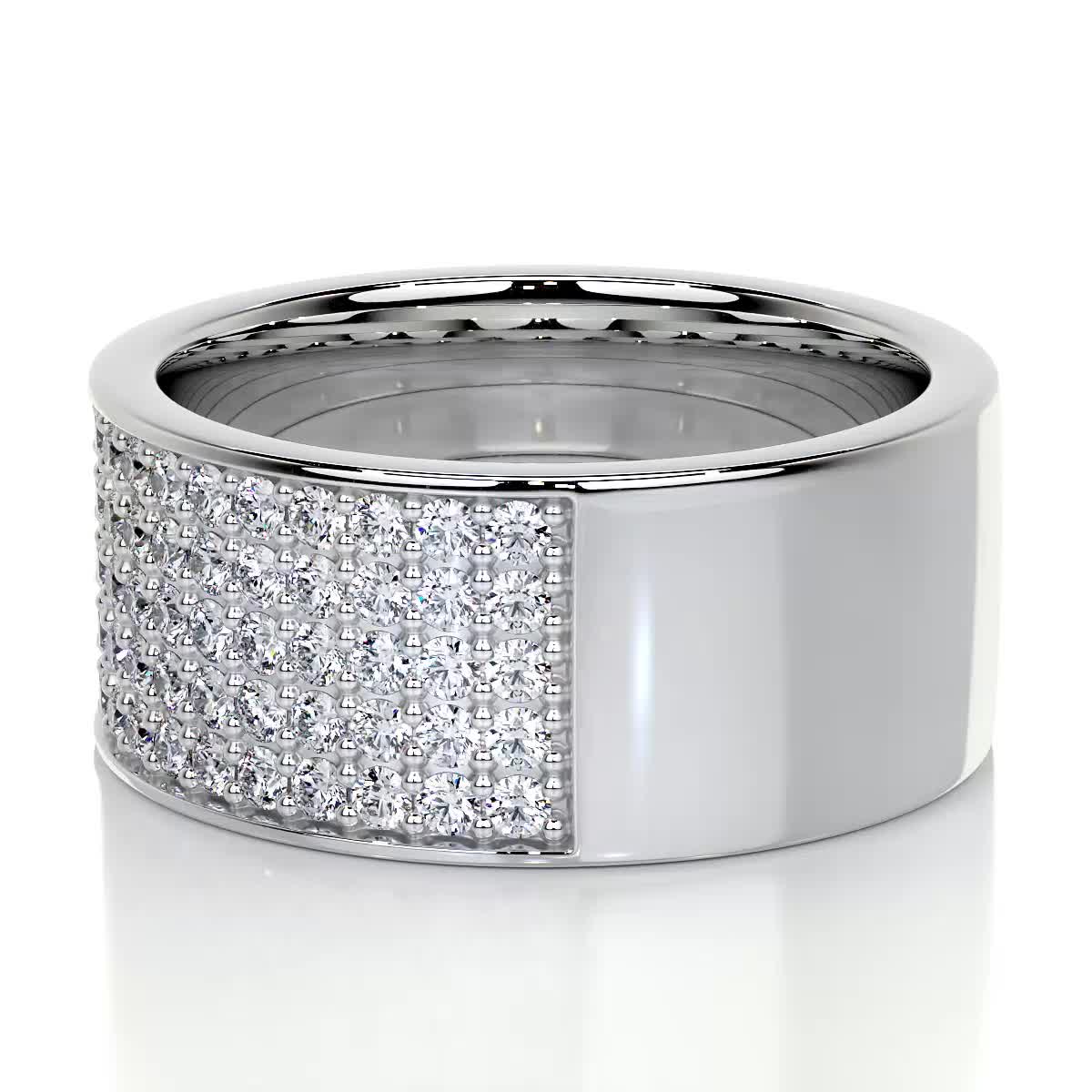 June Lab Grown Diamond Wedding Ring (1 Carat) -14K White Gold、mySite、hinf8tx79