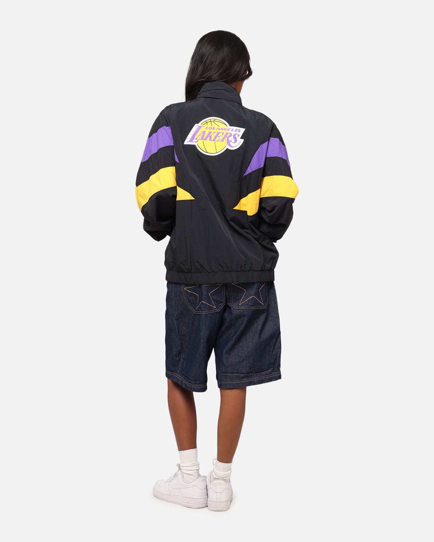 Mitchell & Ness Los Angeles Lakers Spray Jacket Black/Purple/Yellow、mySite、zt4zffjzw