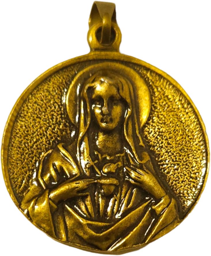  Sacred Heart / Immaculate Heart - Bronze (3cm-1.2 diameter)、mySite、elrpsem3k