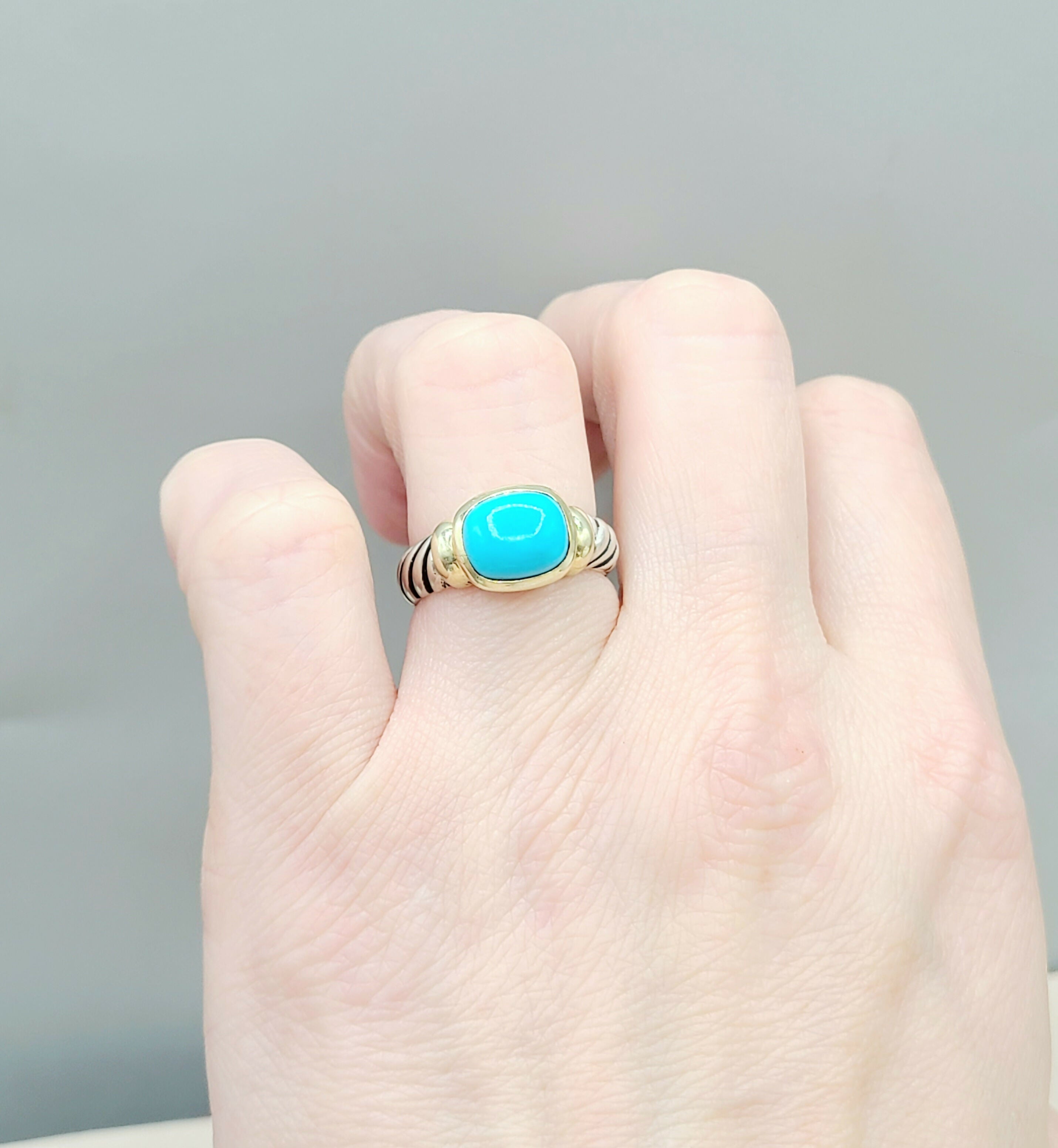 David Yurman Noblesse Ring Turquoise & Gold、mySite、hinf8tx79