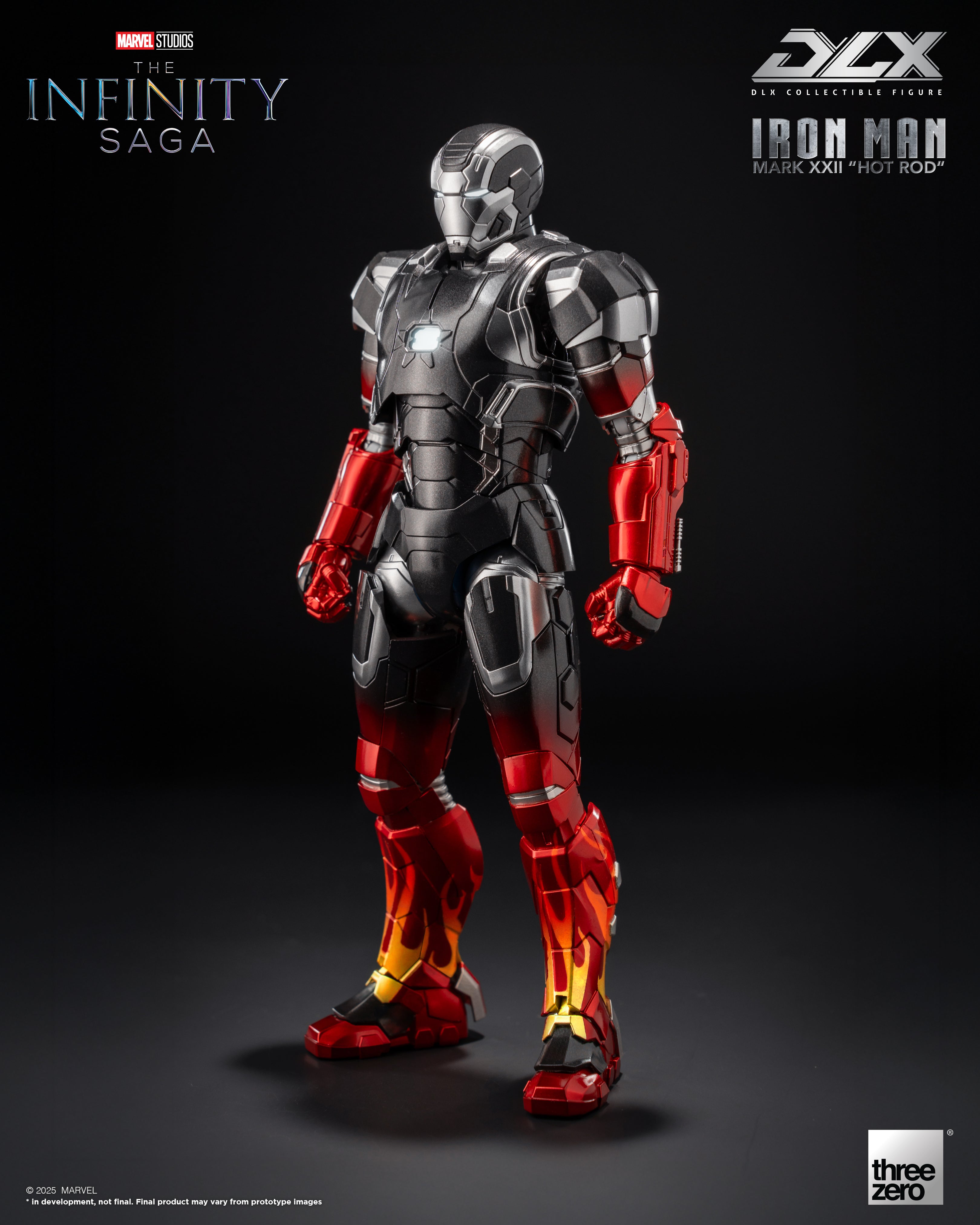 Threezero Marvel: The Infinity Saga DLX Iron Man Mark 22 (Hot Rod) 1/12 Scale Action Figure、mySite、hgirdovlk