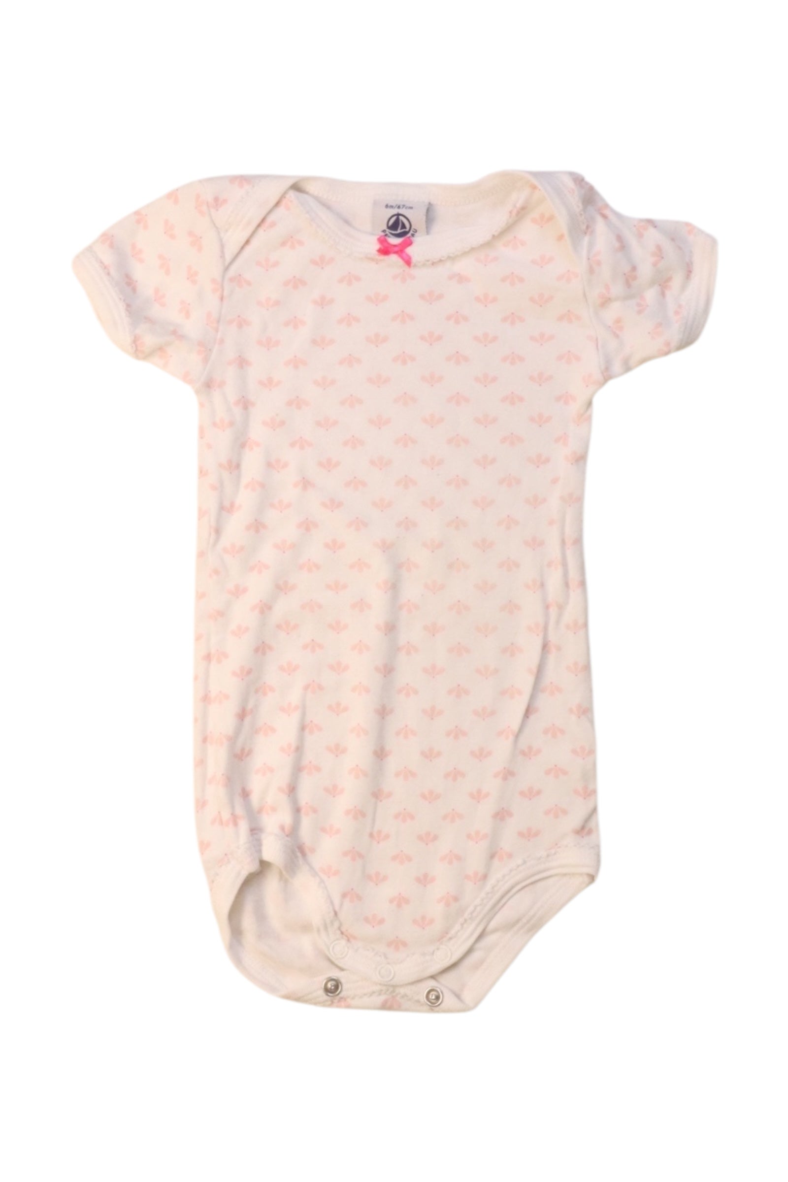 Petit Bateau Bow Detail Bodysuit 3-6M、mySite、g9winljtr