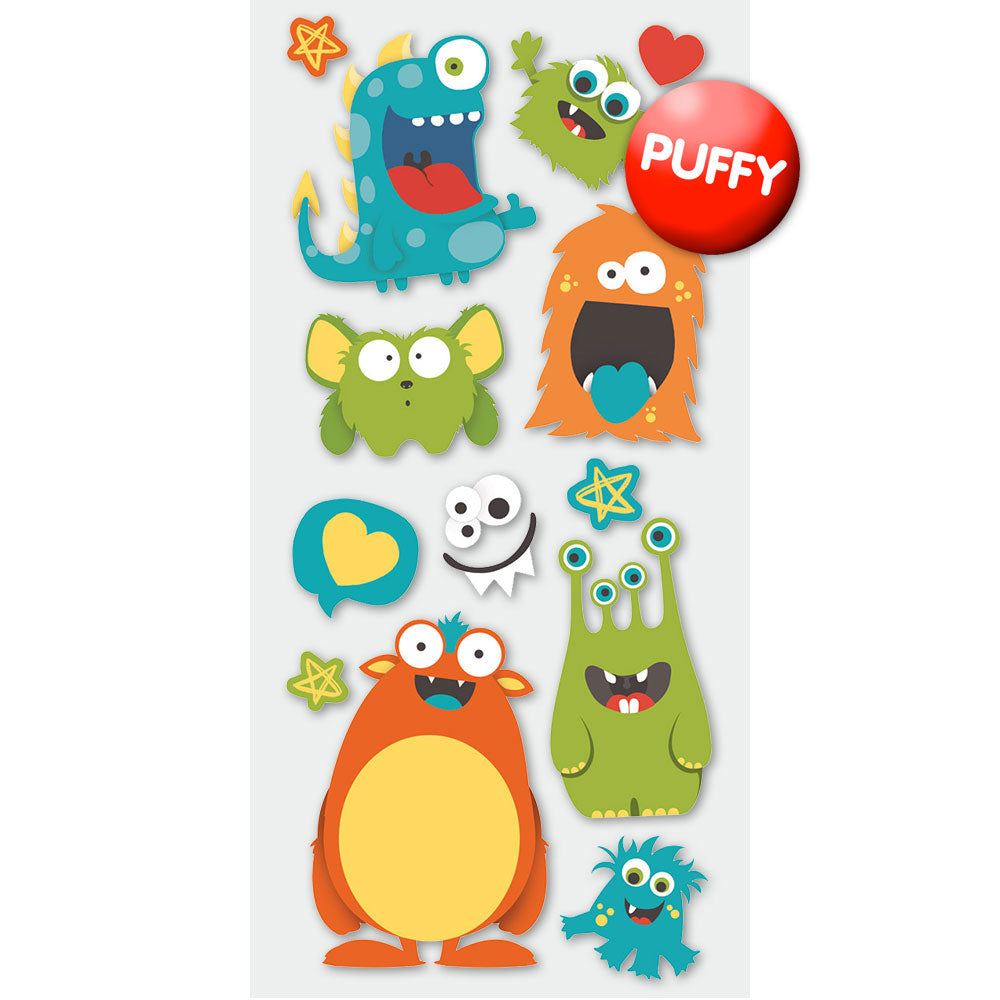  Monsters Puffy Stickers、mySite、ghnorth