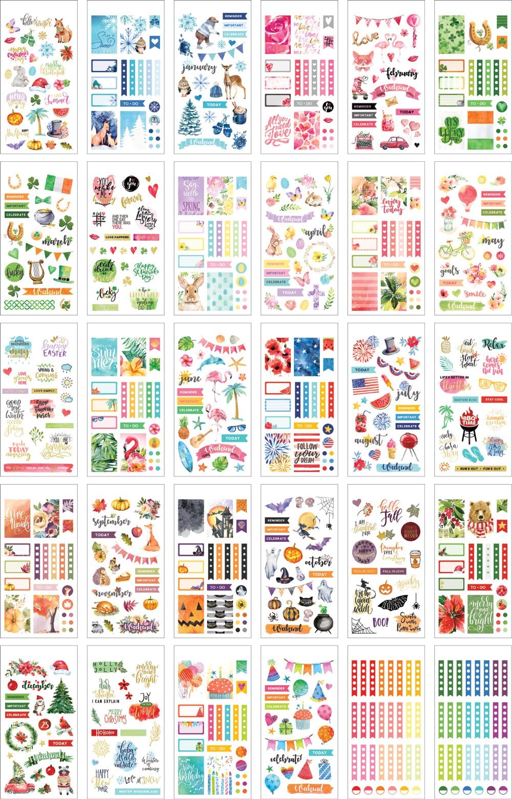  Planner Stickers Book - Seasonal、mySite、ghnorth